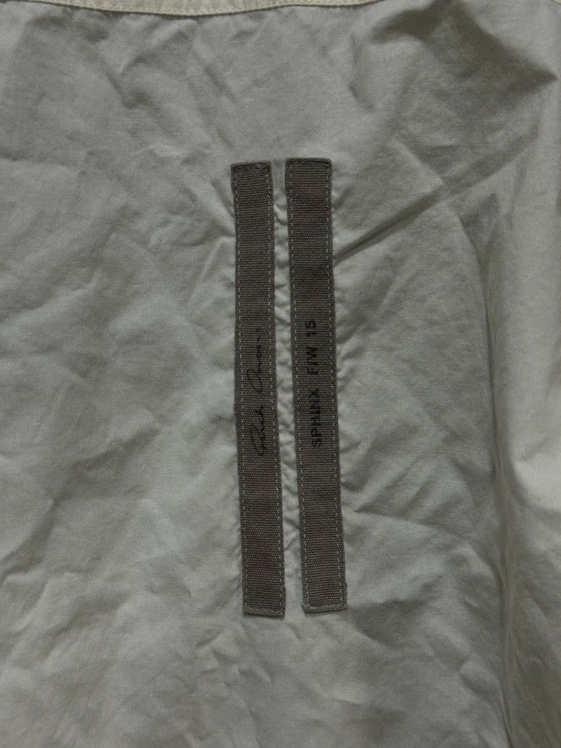Rick Owens Rick Owens 15 FW mainline collarless white shirt Size US L / EU 52-54 / 3 - 7 Thumbnail