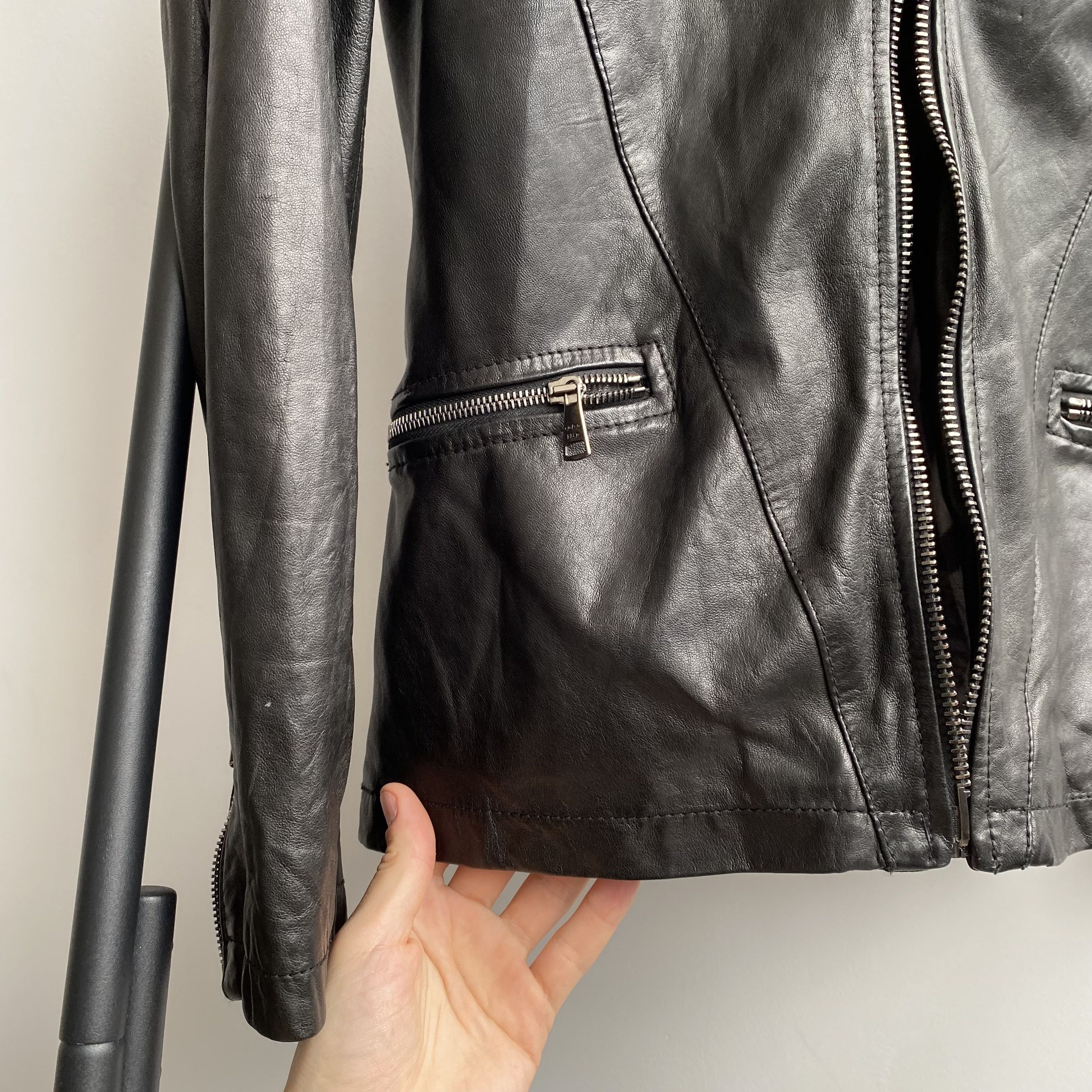 Archive Giorgio Brato Leather Bomber Jacket