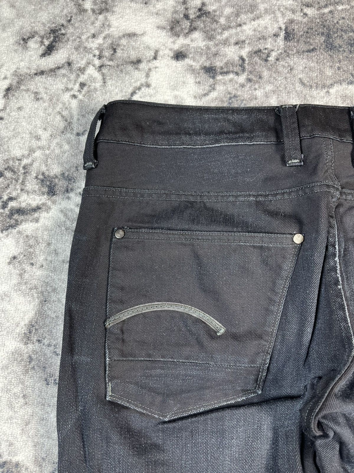 G-Star G-Star Raw Attacc Low Straight Dark Blue Jeans Size US 37 - 14 Thumbnail