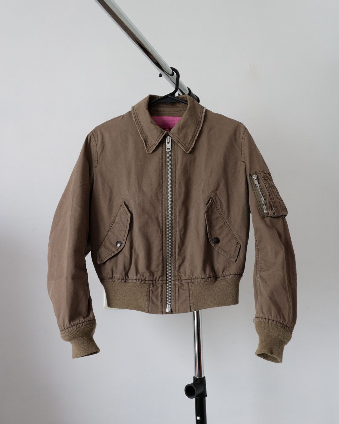 Comme des Garcons AD2003 Junya Watanabe Cropped Military Flight Bomber Jacket Size US S / EU 44-46 / 1 - 4 Thumbnail