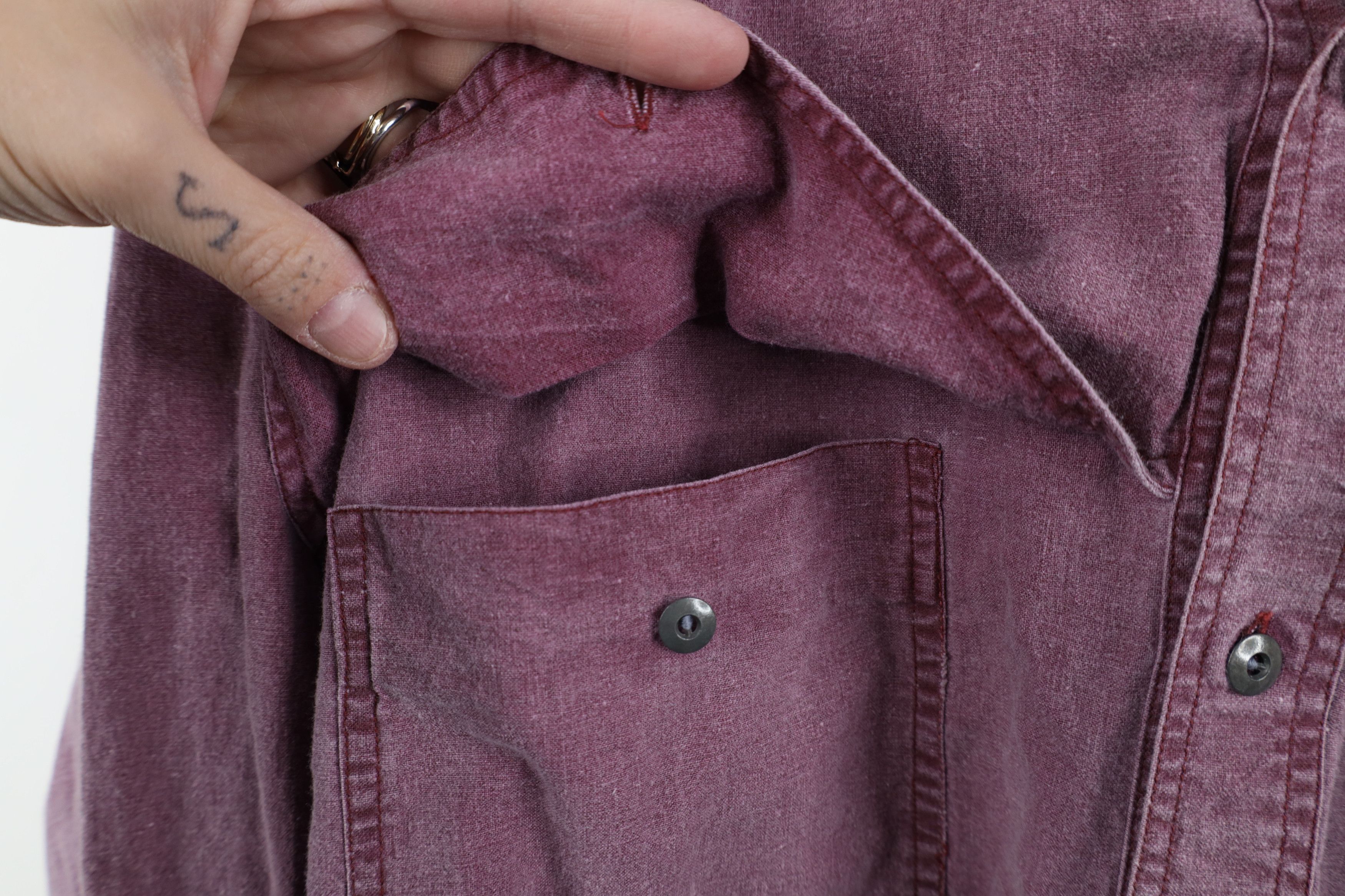 Vintage Vintage 90s Streetwear Western Duster Cowboy Button Shirt Size US XL / EU 56 / 4 - 7 Thumbnail