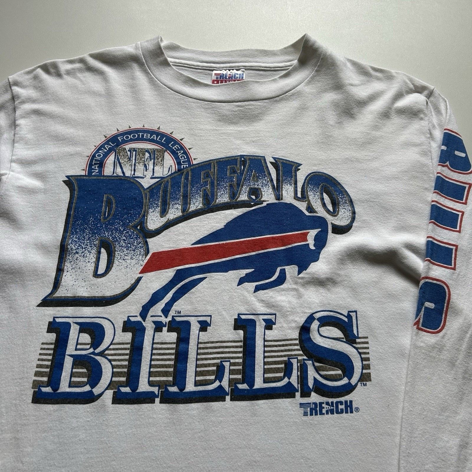 NFL × Vintage Vintage Buffalo Bills Shirt Long Sleeve Large 90s NFL Trench Size US L / EU 52-54 / 3 - 2 Thumbnail