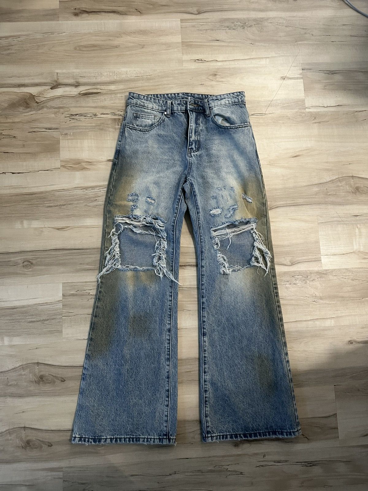 basketcase gallery Basket case gallery mud wash lax flare denim