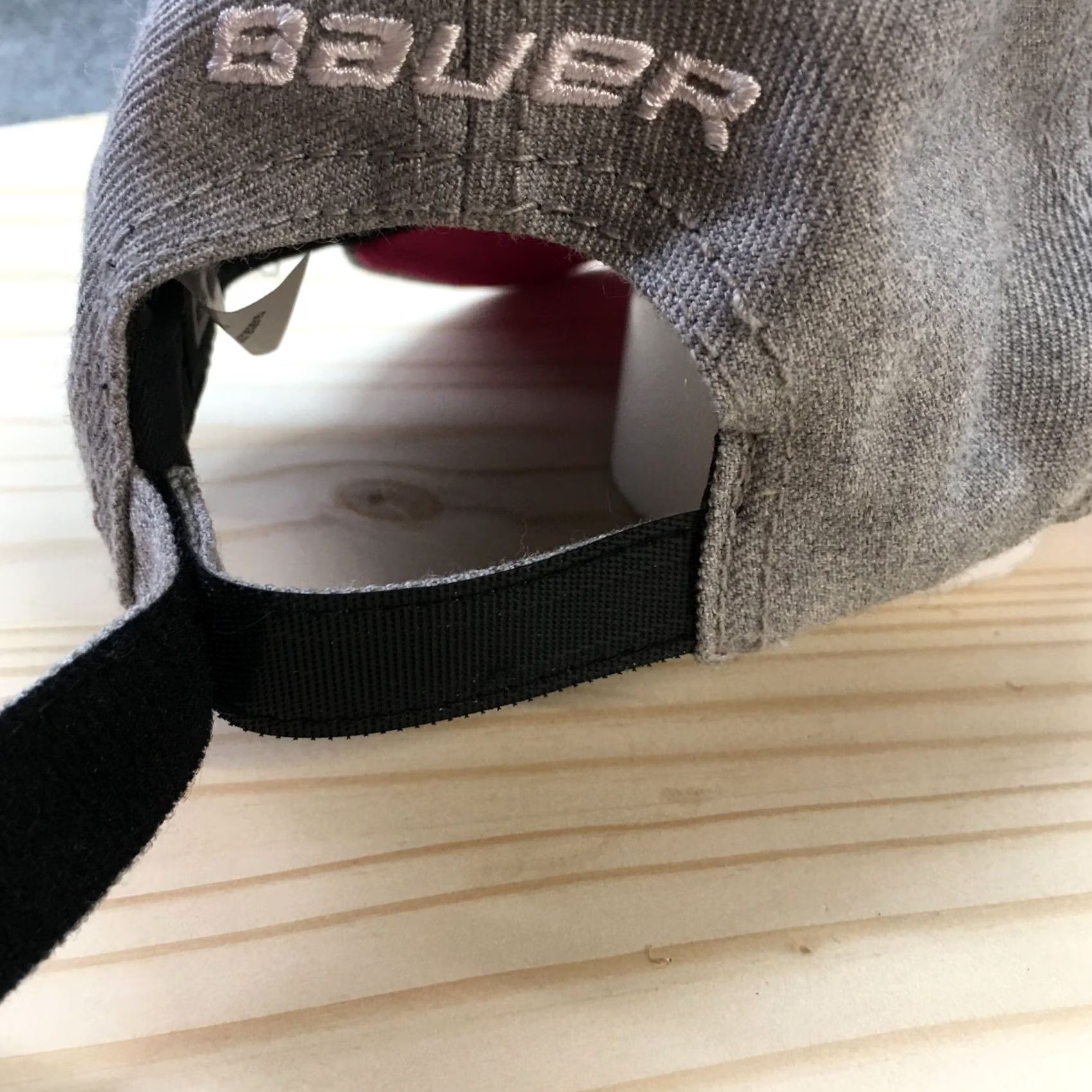 Vintage Bauer Hockey Mom Baseball Cap Hat Womens Gray Pink One Size New Era Curved Brim Size ONE SIZE - 7 Thumbnail