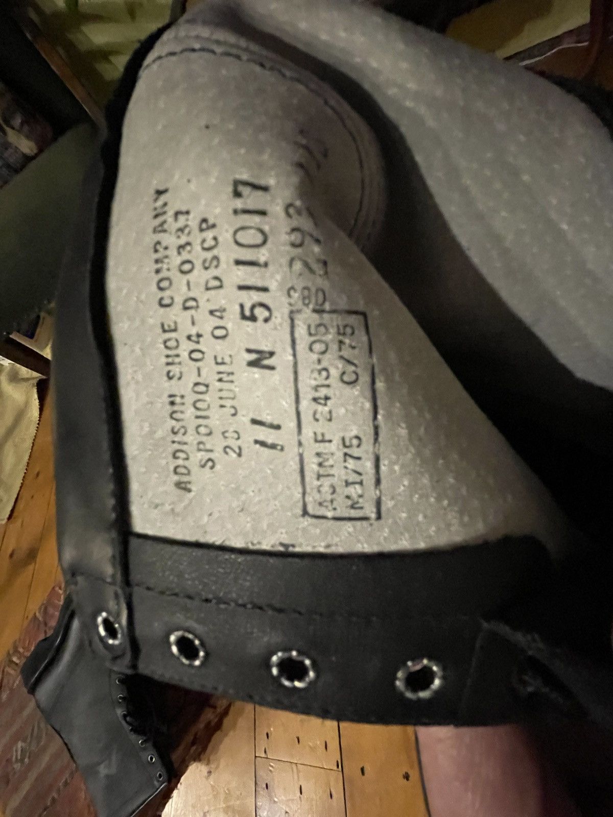 Vintage Addison 11 NUSAirForce Flyer Boot ANSI ALL LEATHER /rubr sol Size US 11 / EU 44 - 6 Thumbnail