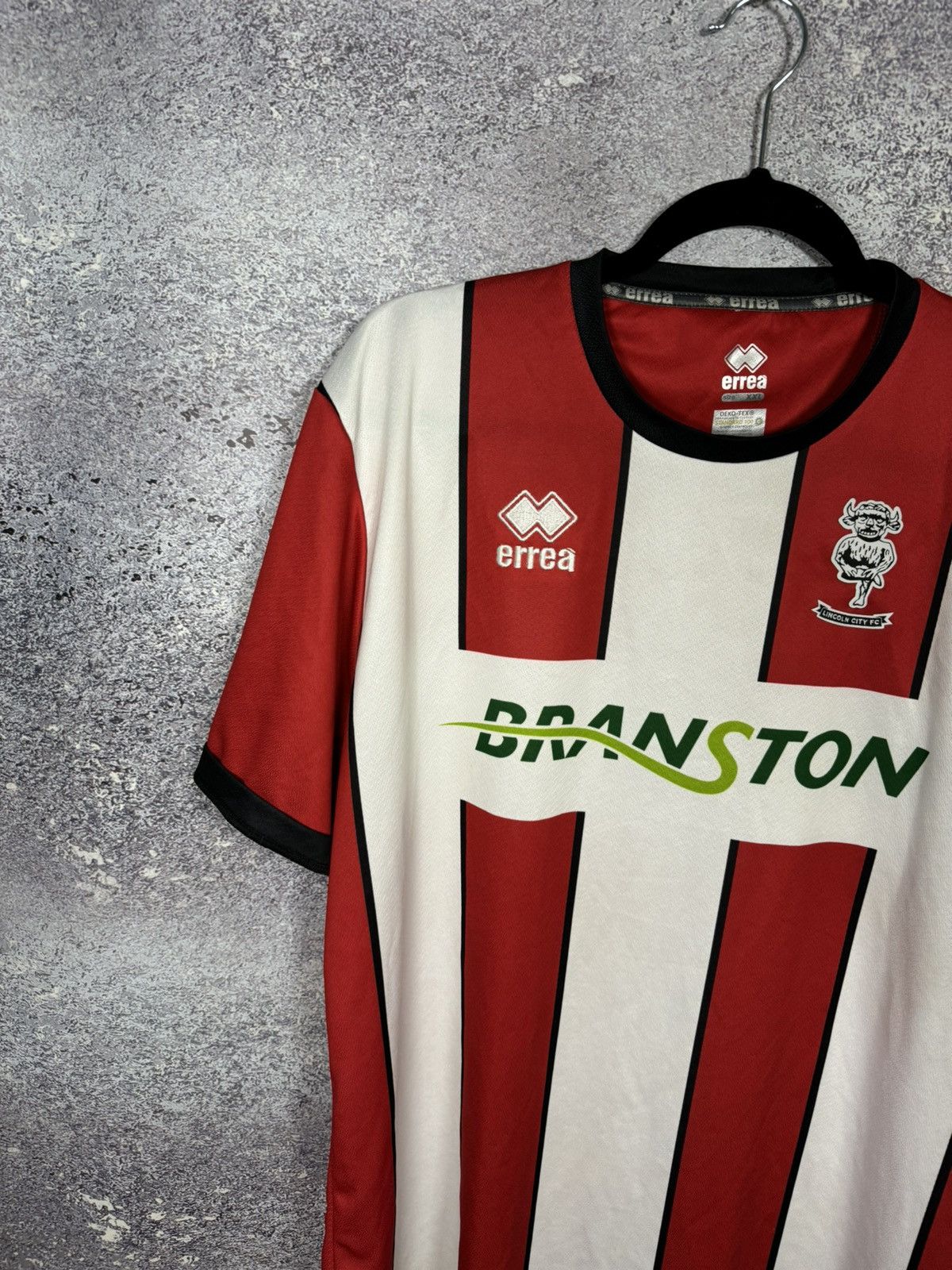 Errea × Vintage Vintage Lincoln City 2022/23 Errea Soccer Jersey Blokcore Size US XXL / EU 58 / 5 - 3 Thumbnail