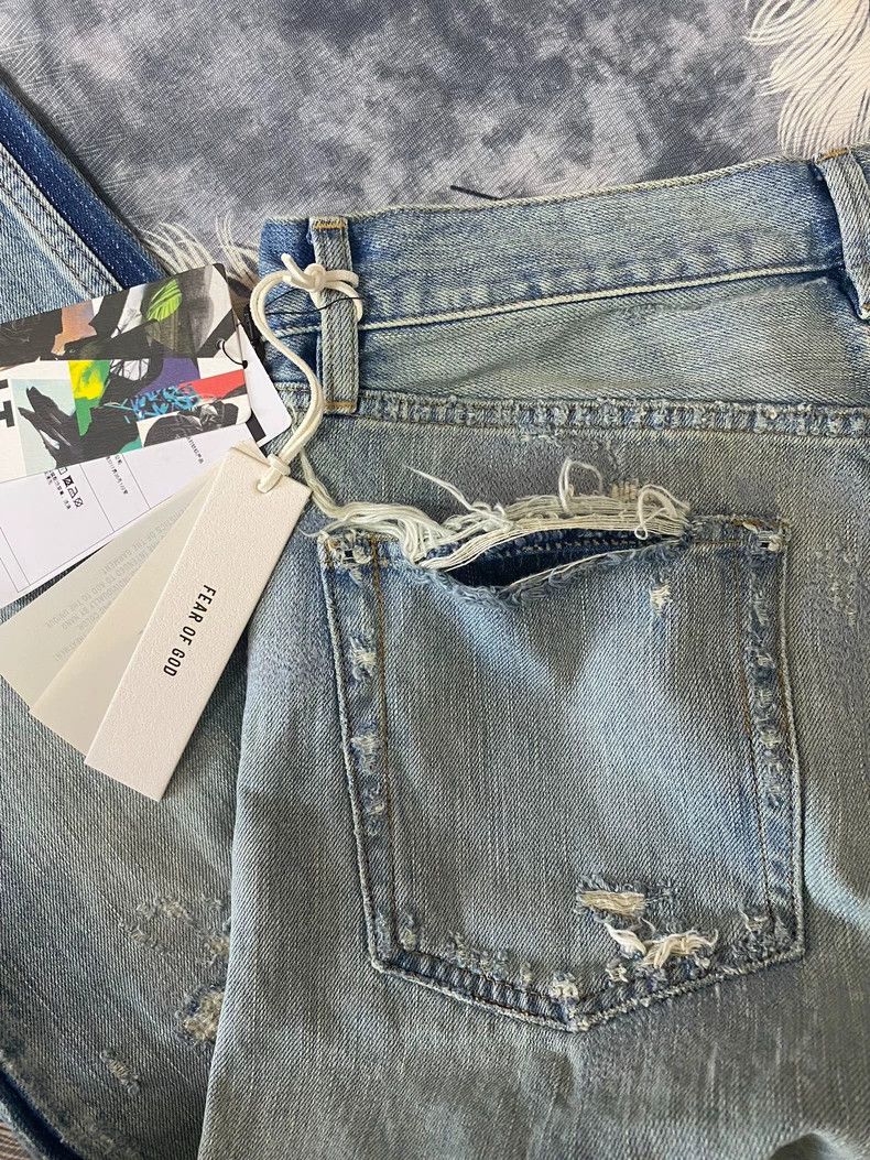 Fear of God Fear of God Main line washed old jeans Size US 32 / EU 48 - 9 Thumbnail