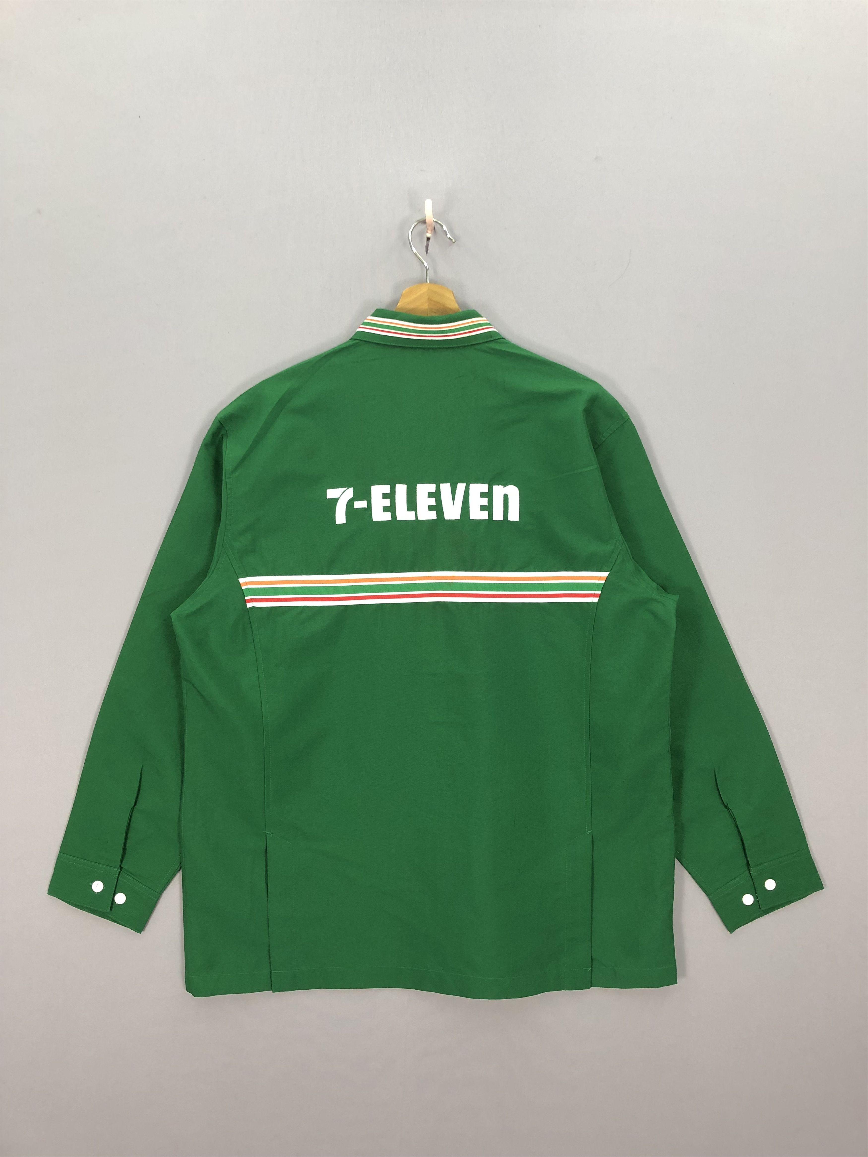 Japanese Brand × Vintage Vintage Seven Eleven 7E Workers Shirt Jacket Size US L / EU 52-54 / 3 - 4 Thumbnail