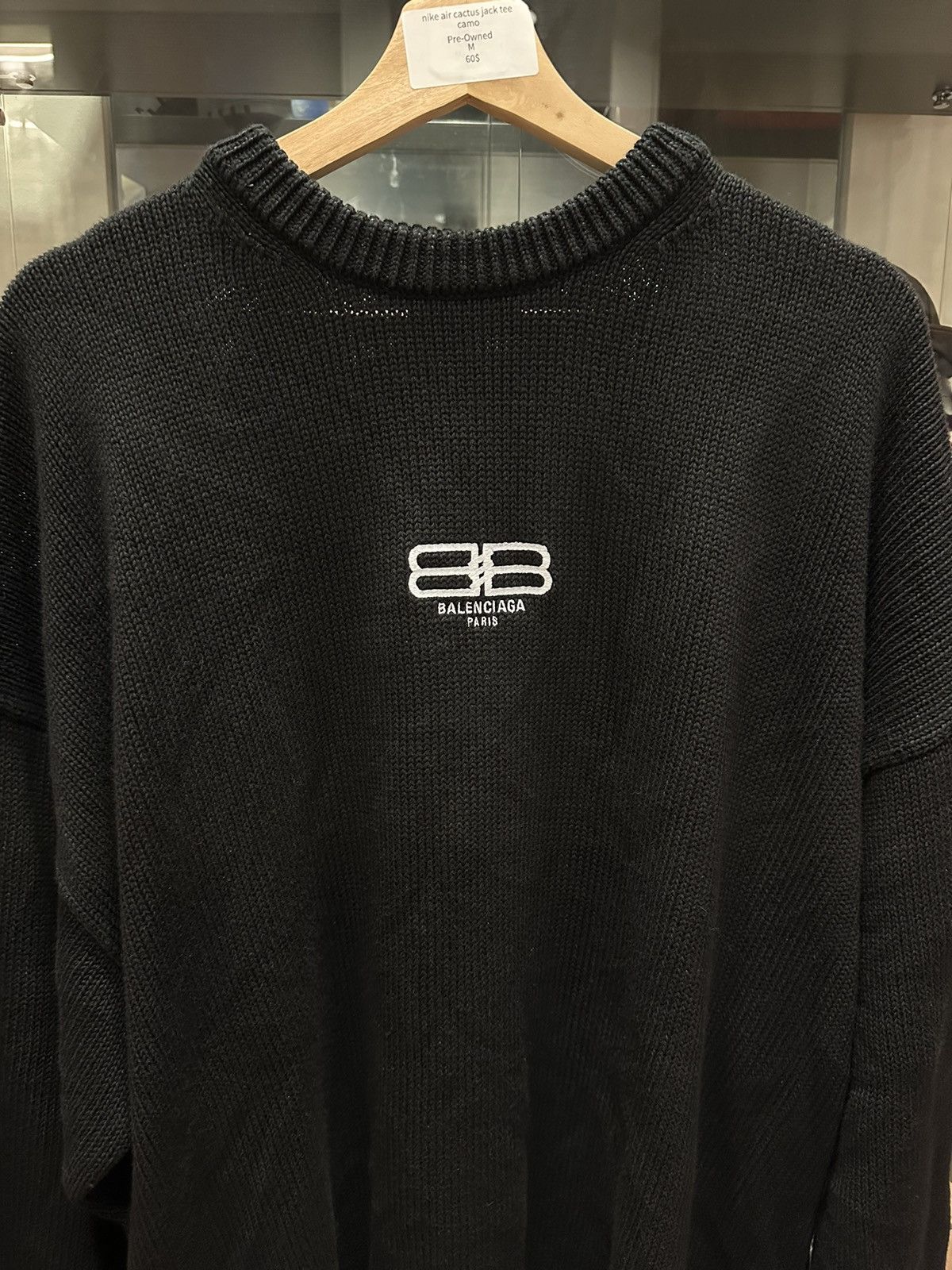 Balenciaga Balenciaga BB icon knit sweater Size US XL / EU 56 / 4 - 2 Thumbnail