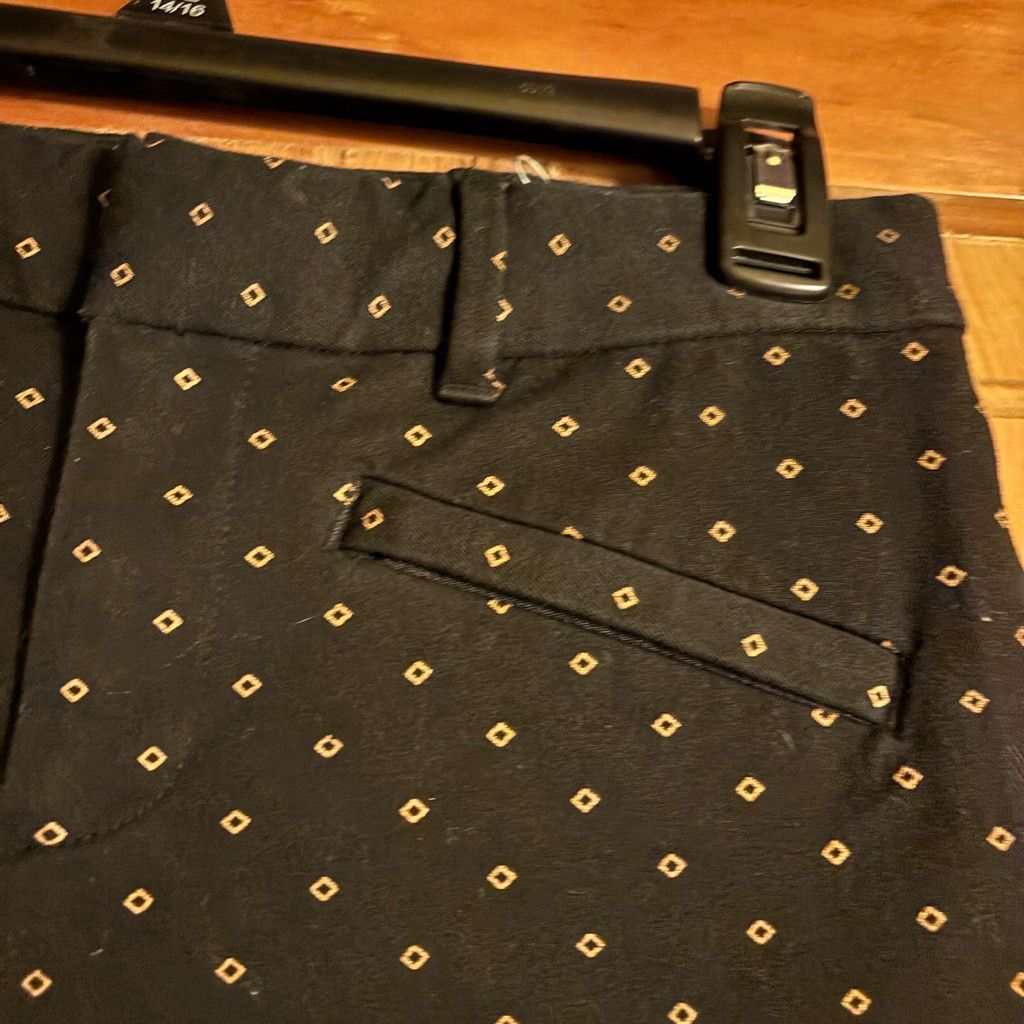 Gap Gap black patterned skinny ancle dress pants Size 26" / US 2 / IT 38 - 2 Thumbnail