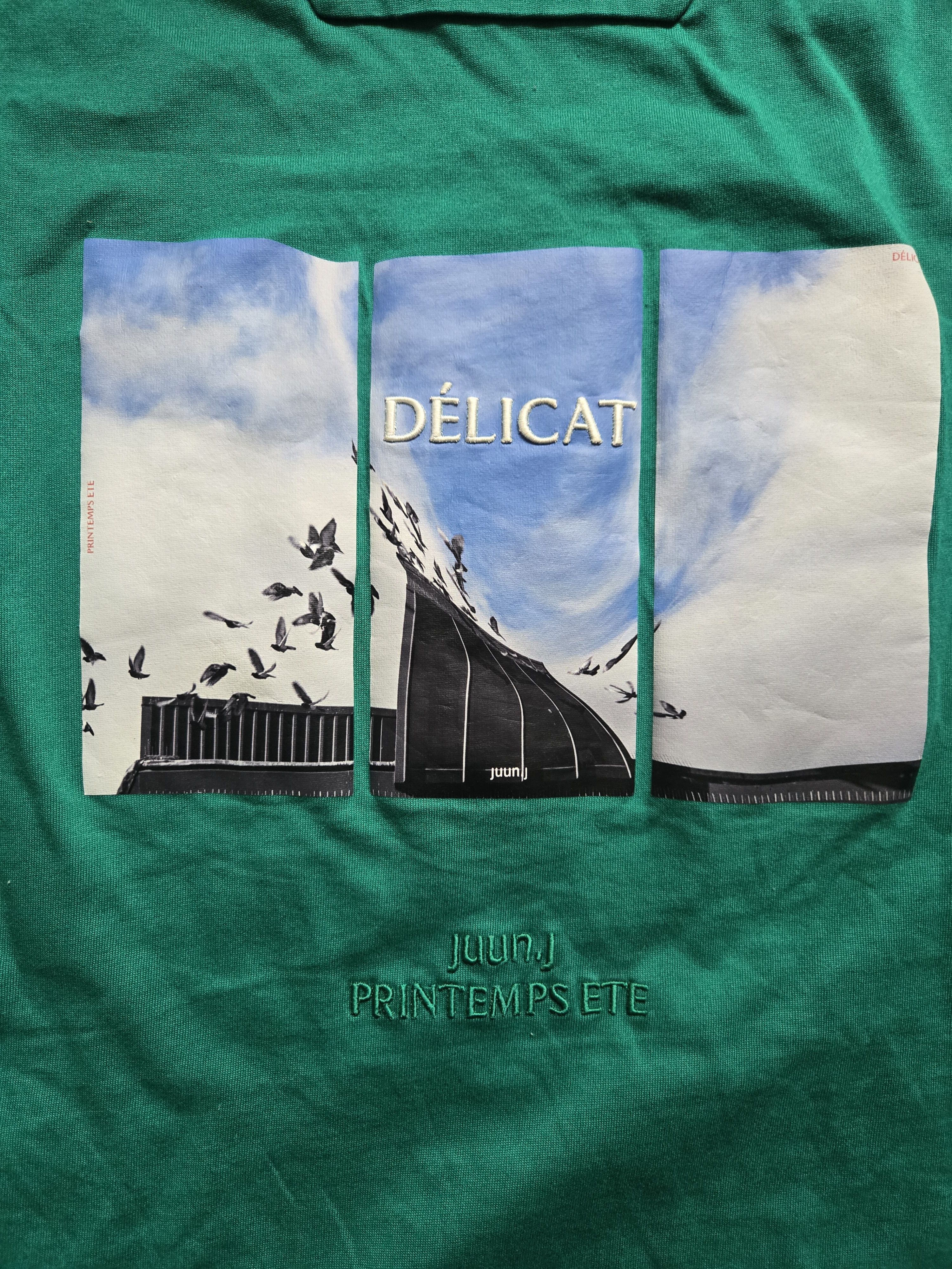Juun.J Juun J Ss22 L Délicat Graphic Oversized Apple Green T shirt Size US L / EU 52-54 / 3 - 4 Thumbnail