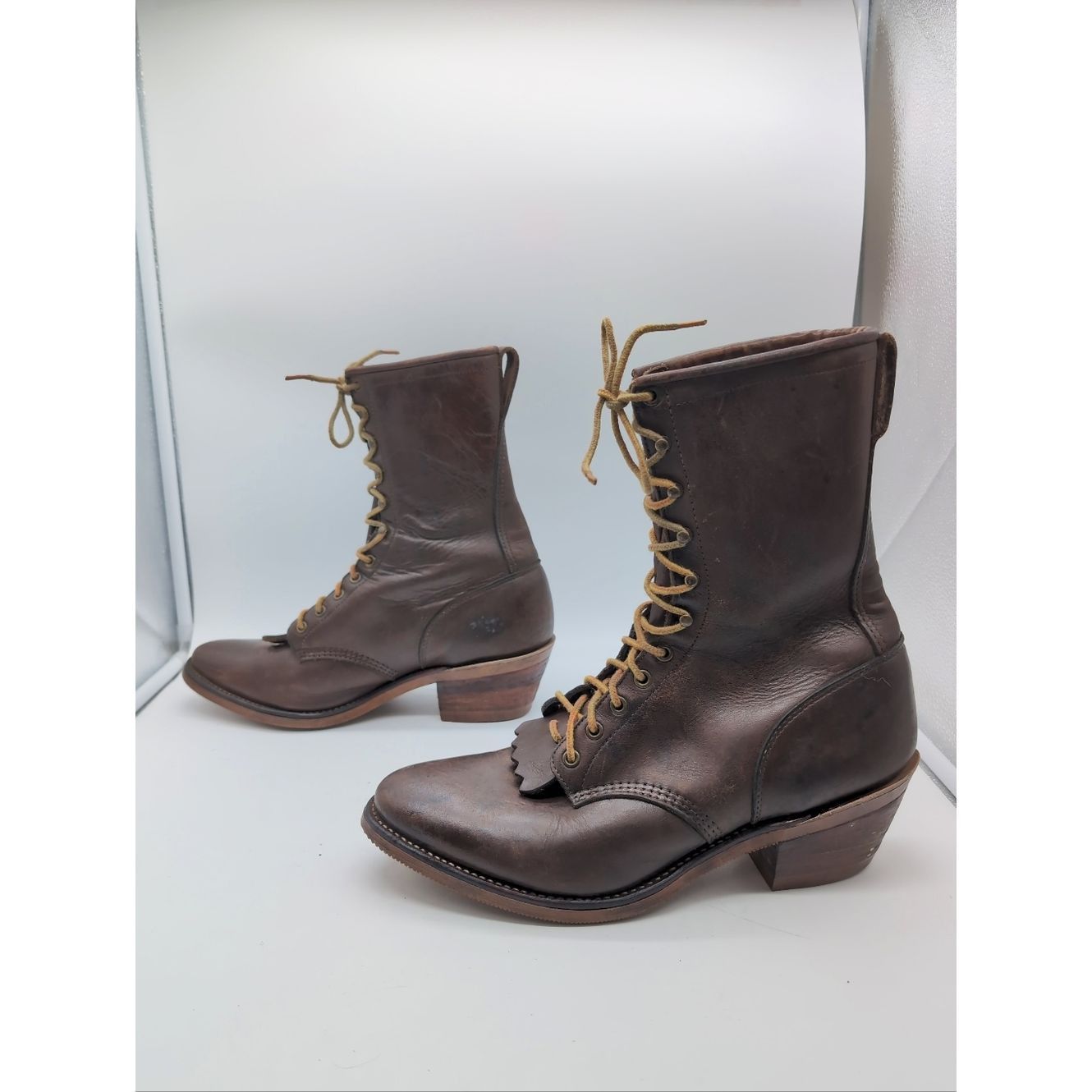 Chippewa Vintage Chippewa USA Sz 10.5 Roper Leather Boots Justin Hee Size US 10.5 / EU 43-44 - 4 Thumbnail