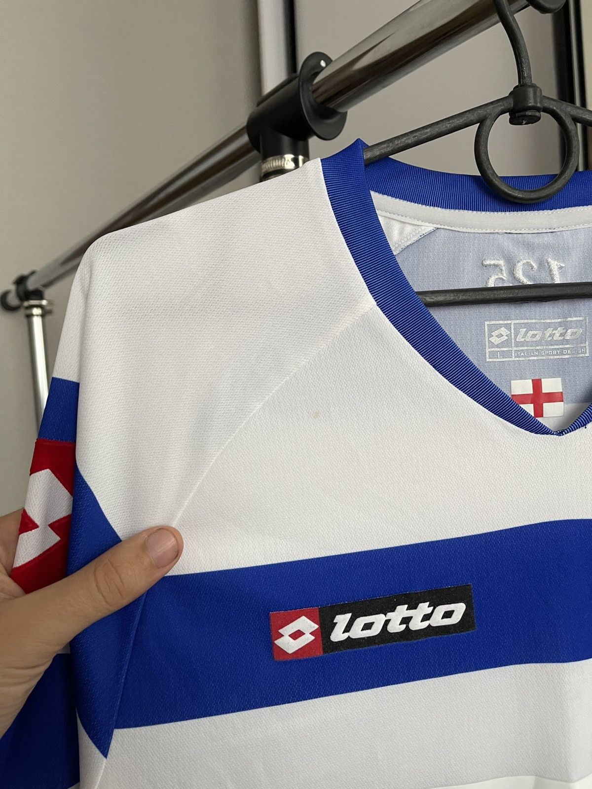 Lotto Sport 2011/2012 Queens Park Rangers Lotto Soccer Jersey T-Shirt Size US L / EU 52-54 / 3 - 15 Thumbnail