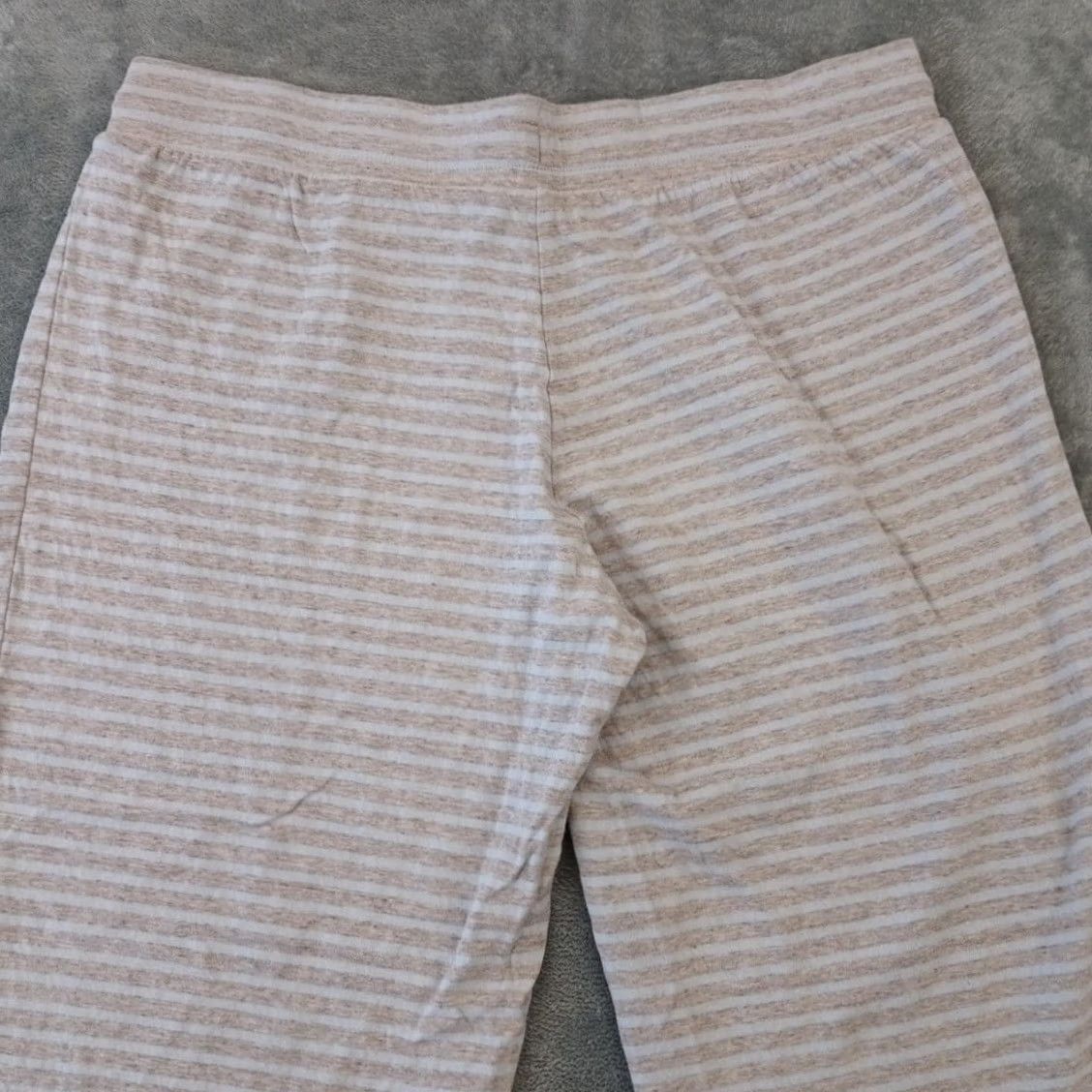 Disney Disney Pants Womens 2XL Gray Blue Striped Drawstring High Rise Cotton 40x28 Size 40" / US 18 - 7 Thumbnail