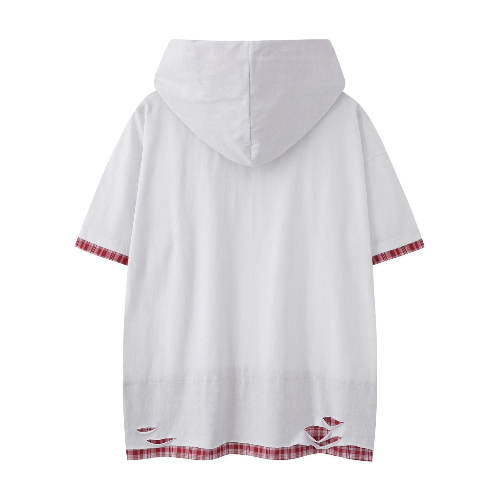 Other Contrast Faux-Layer Short-Sleeve Distressed Sweatshirt Size US M / EU 48-50 / 2 - 3 Thumbnail