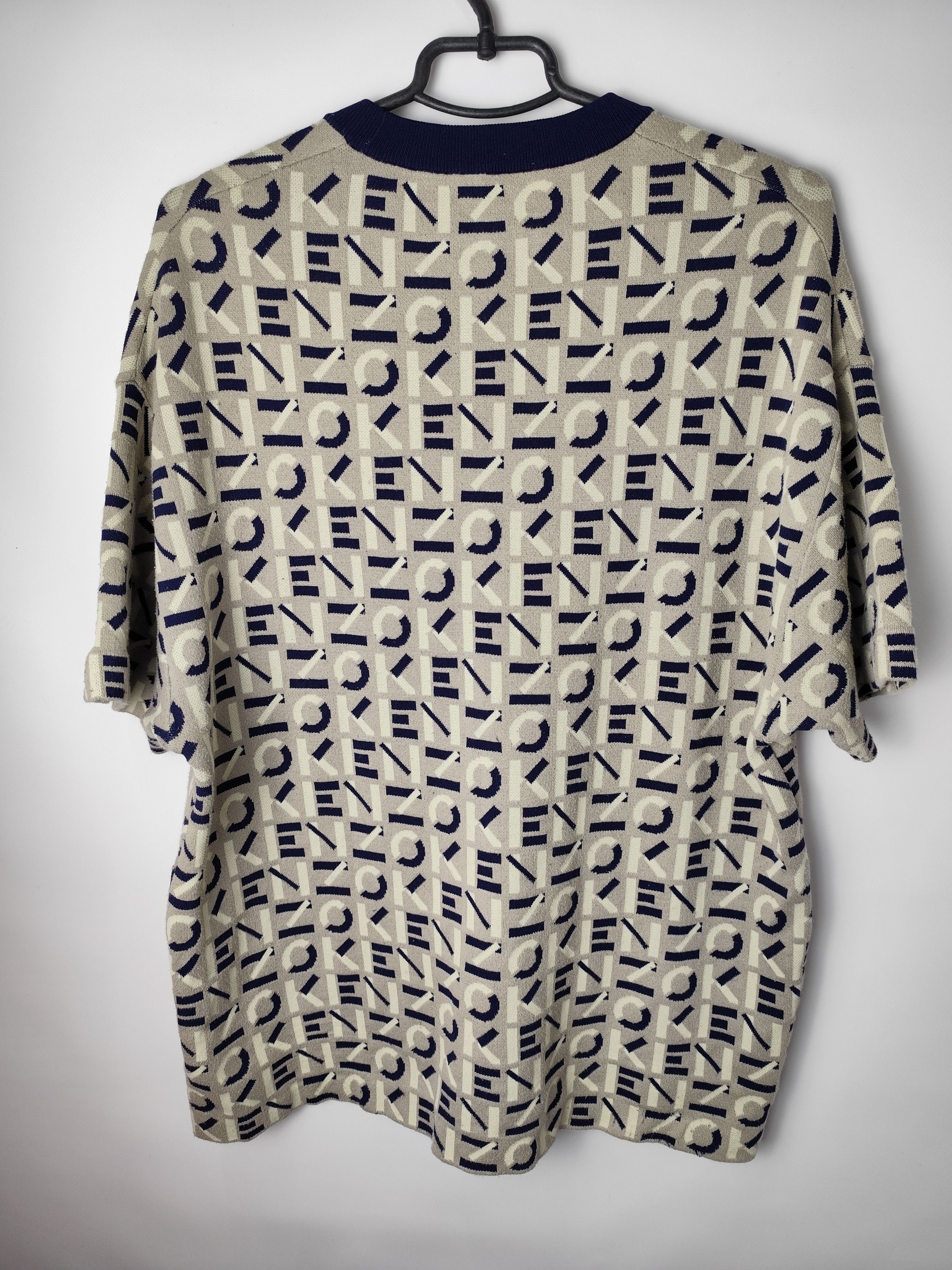 Kenzo Vintage streetwear luxury designer Kenzo Full Monogram Tee Size US XL / EU 56 / 4 - 4 Thumbnail