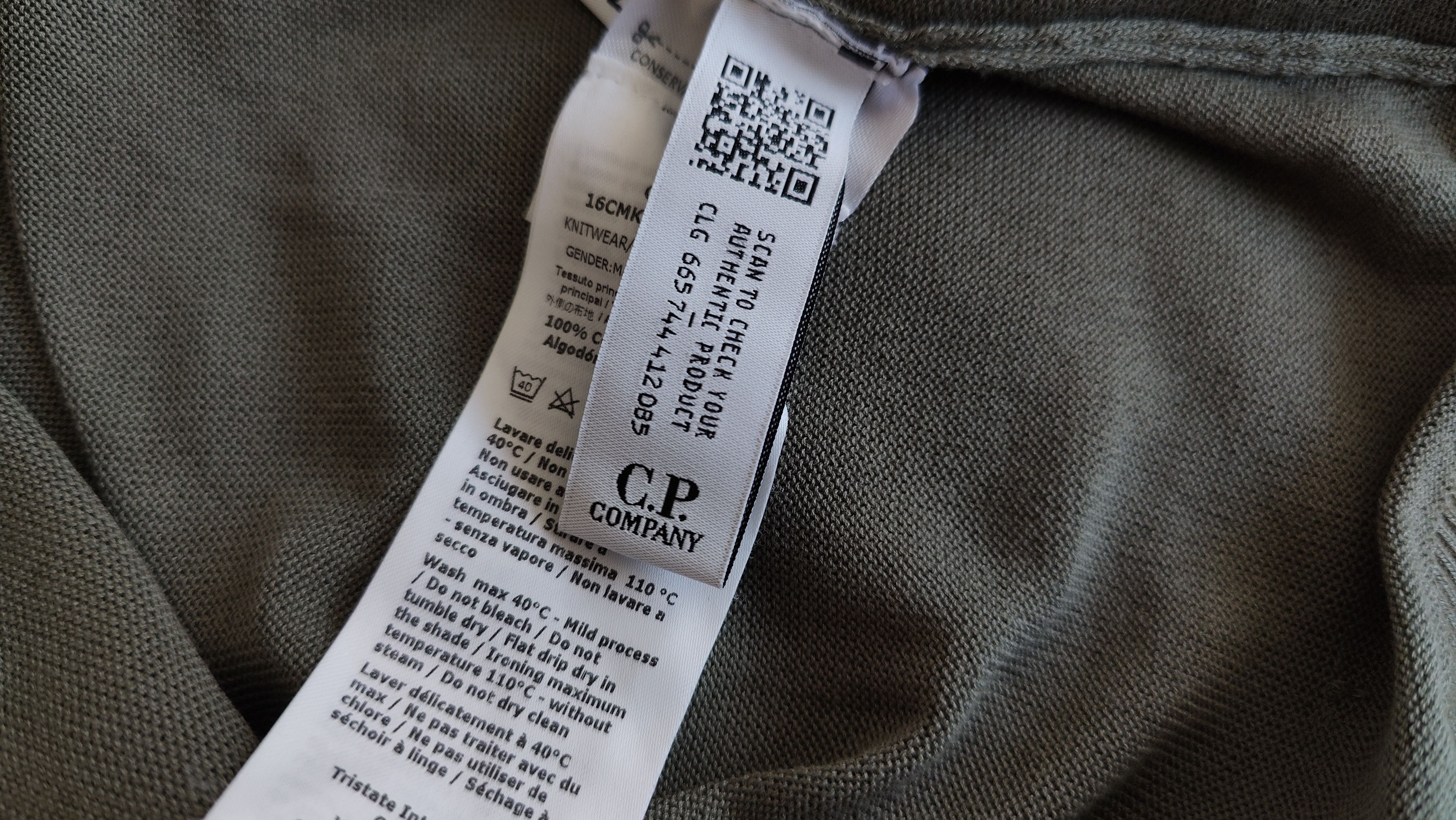 C.P. Company C.P. Company Knitted Colalr Khaki Polo Tshirt Size US XL / EU 56 / 4 - 9 Thumbnail