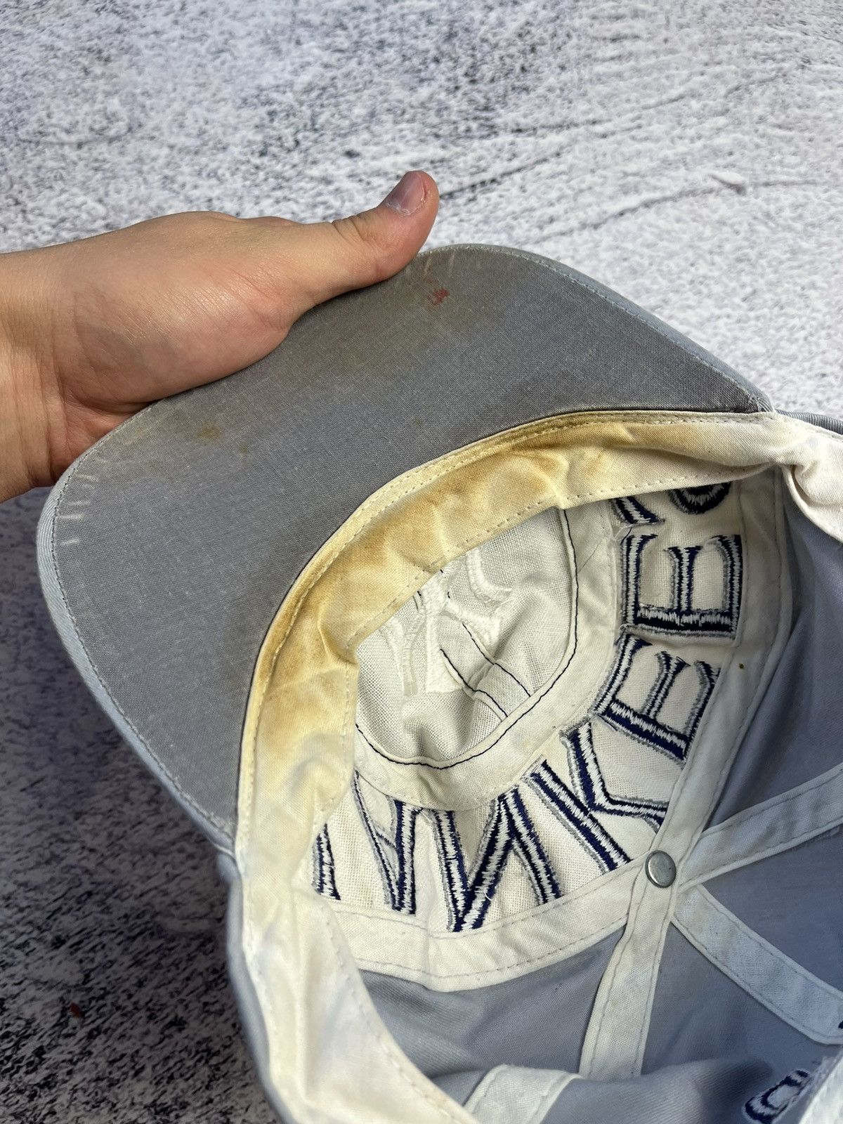 MLB Crazy Vintage Y2K New York Yankees Cap Drill Graffiti Style Size ONE SIZE - 13 Thumbnail
