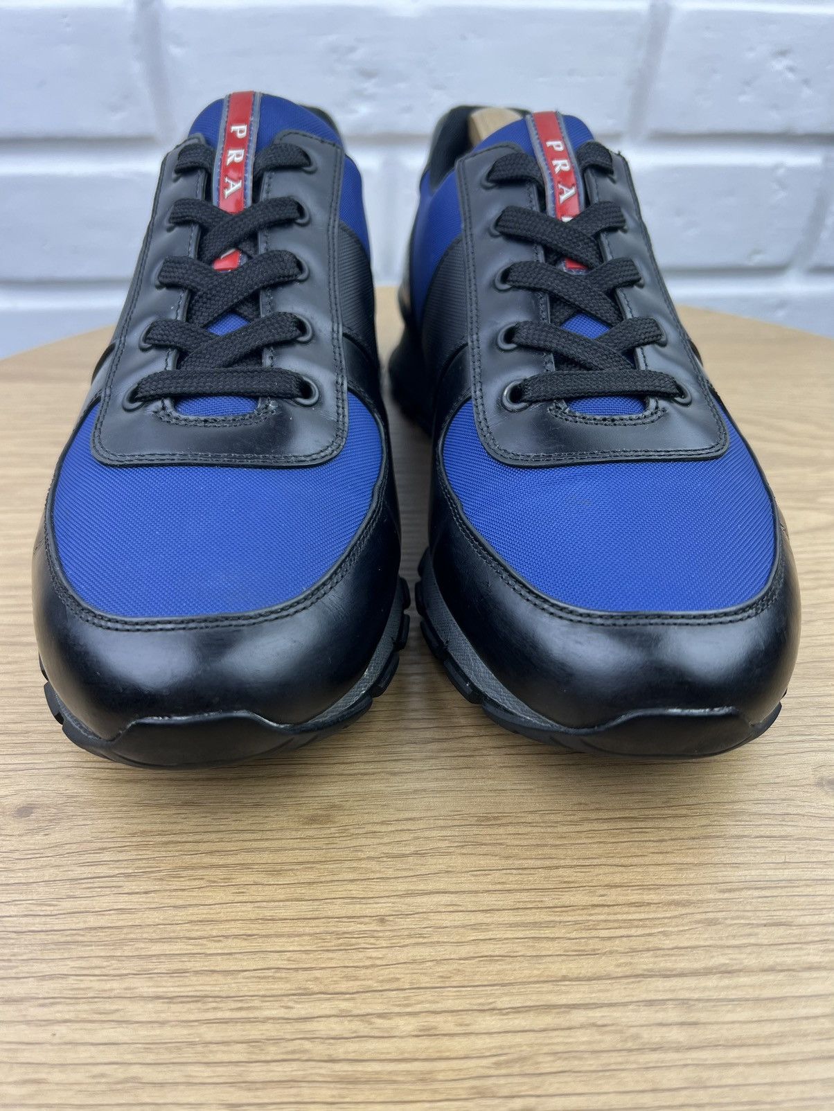 Prada PRADA Sneakers Low-Top Leather Nylon Shoes Red Tab Men’s Size US 11 / EU 44 - 6 Thumbnail
