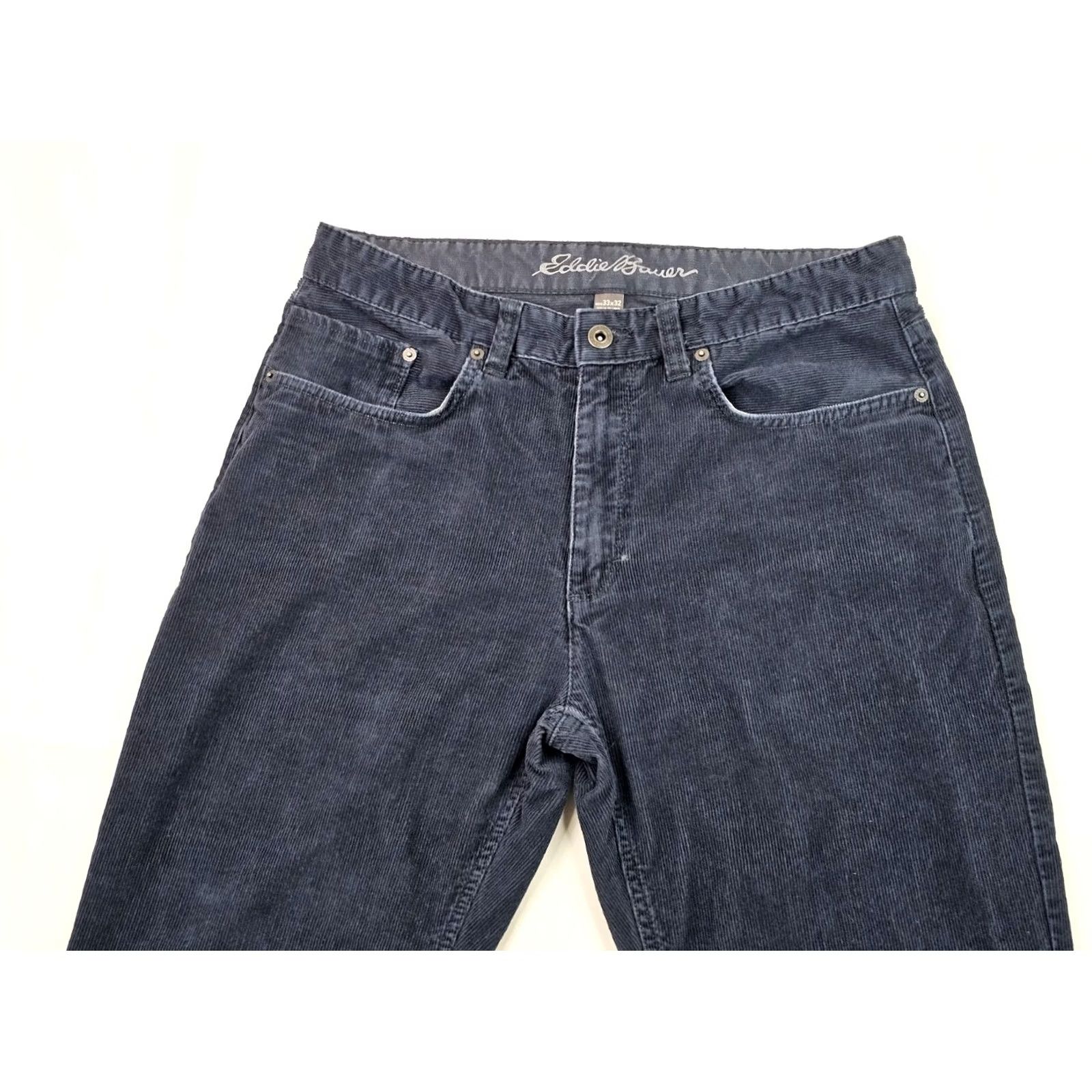 Eddie Bauer Eddie Bauer Straight Fit Corduroy Pants 100% Cotton Men 32x30 Teal 5-Pocket Design Slim Guide Reg Pants Mens Size US 32 / EU 48 - 6 Thumbnail