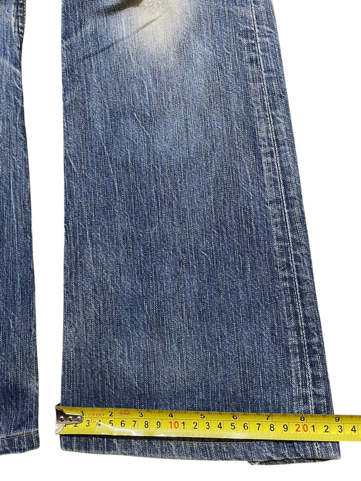 Edwin Vintage Edwin 503 Mud Faded Wash Distress Flare Jeans Size US 29 - 17 Thumbnail