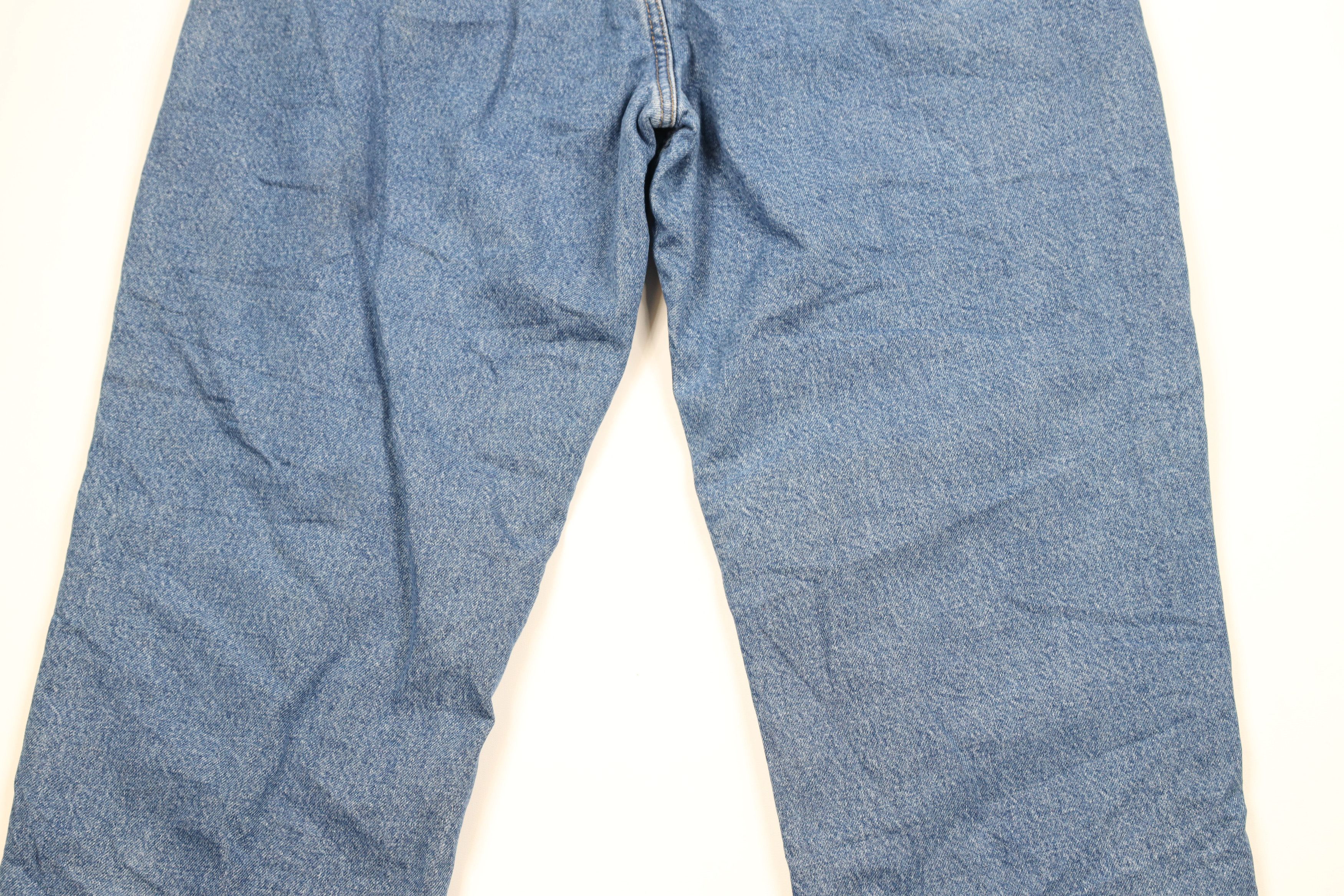 Carhartt × Vintage Vintage Carhartt Fleece Lined Relaxed Fit Denim Jeans Blue Size US 38 / EU 54 - 11 Thumbnail