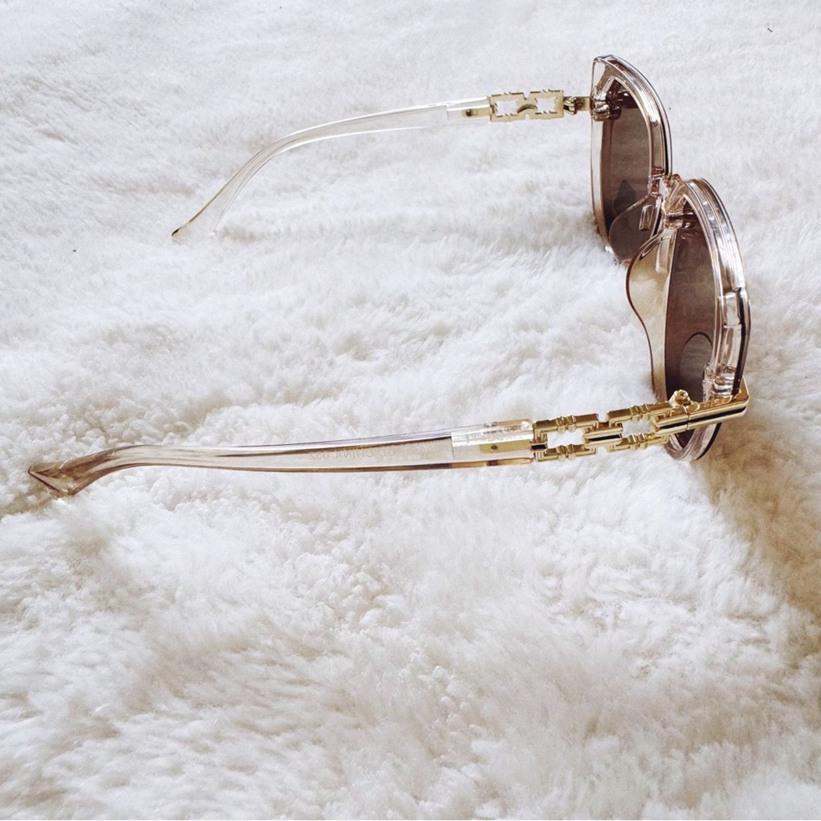 Other Genevieve Light Brown Rimless Polarized Sunglasses Size ONE SIZE - 5 Thumbnail