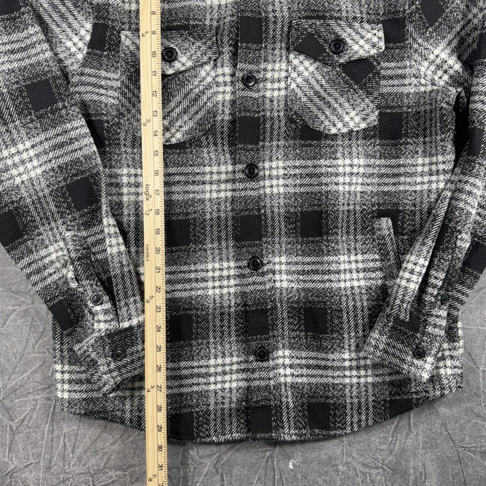 Other Distortion Jacket Men's L Black Button Up Flannel Size US L / EU 52-54 / 3 - 4 Thumbnail