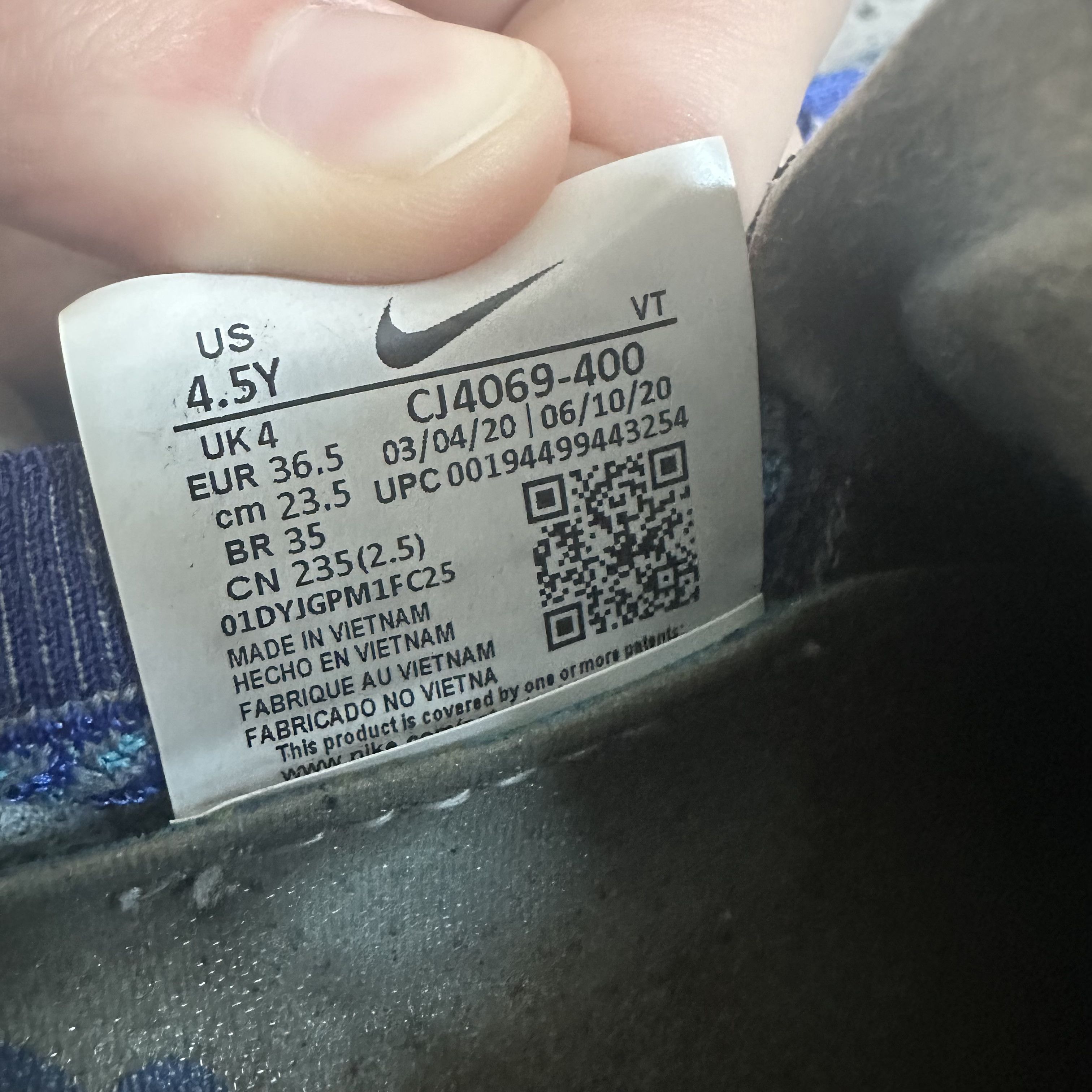Hi Tec Nike Air VaporMax 2020 Flyknit 'Stone Blue' Hi Tec Sneakers Size US 4.5 / IT 34.5 - 6 Thumbnail