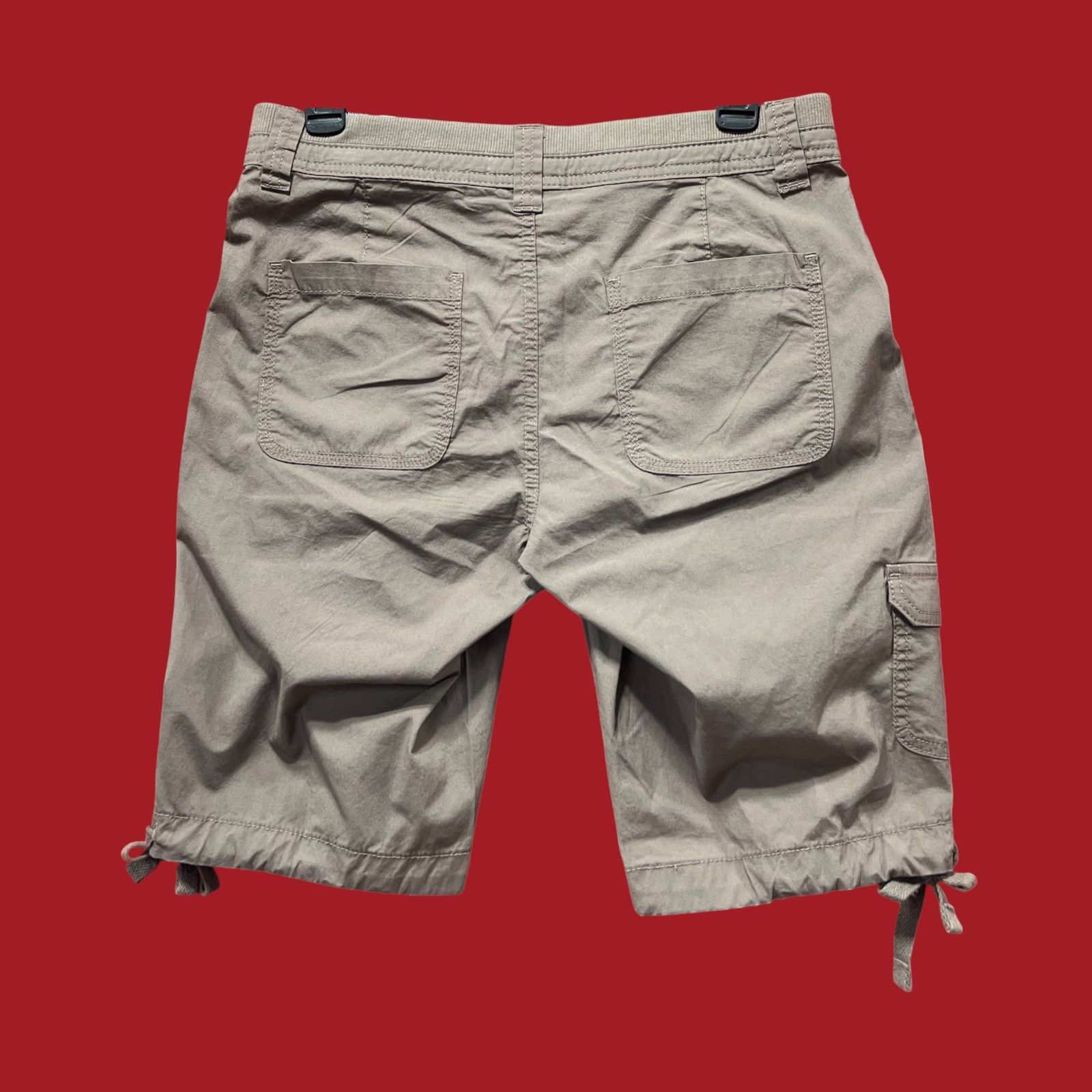 Other St John's Bay - Women's Mid-Rise Cargo Bermuda Short - Brown Size 27" / US 4 / IT 40 - 2 Thumbnail
