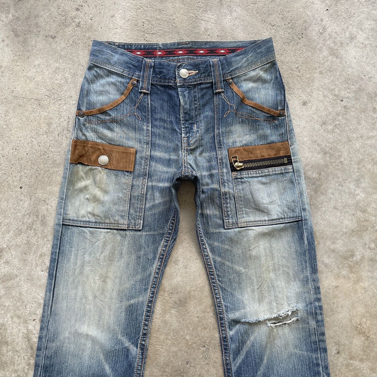 Edwin Vintage Edwin Exclusive Distressed Faded Denim Jeans Pants Size US 30 / EU 46 - 4 Thumbnail