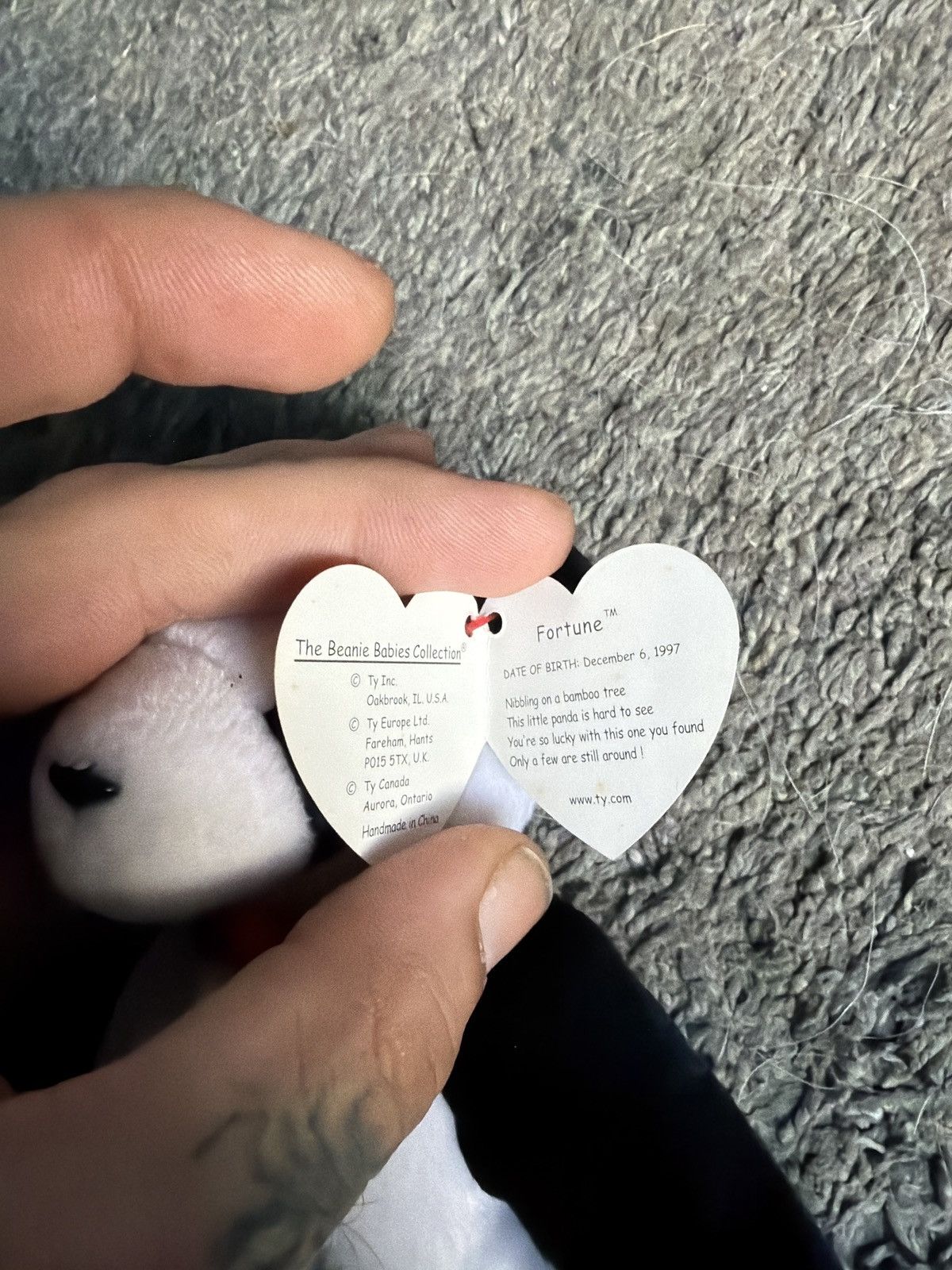 Vintage 1998 Ty Fortune Beanie Baby Size ONE SIZE - 4 Thumbnail