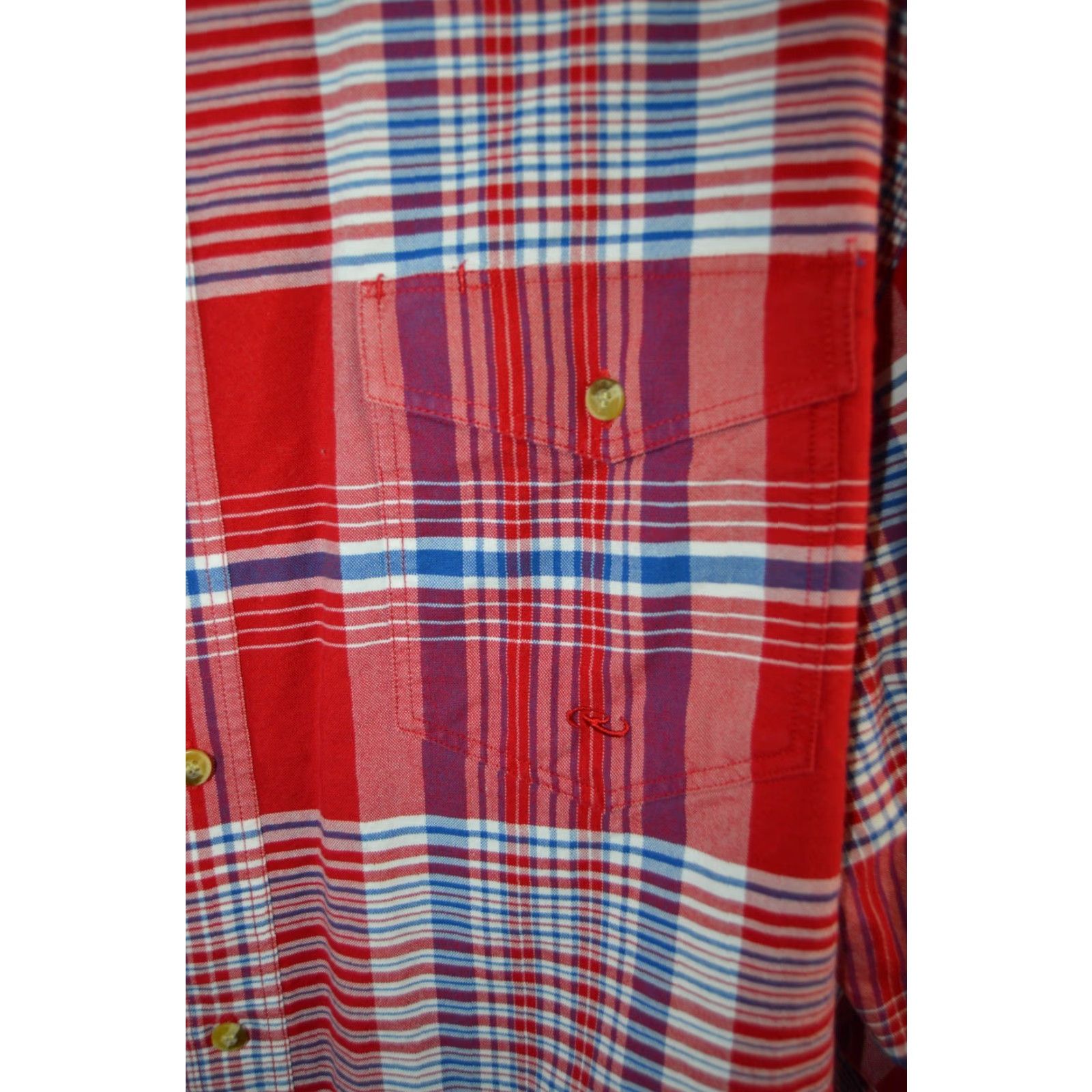 Roper Ropers Men's Shirt 2XL Red Plaid Long Sleeve Western Shirt Size US XXL / EU 58 / 5 - 3 Thumbnail