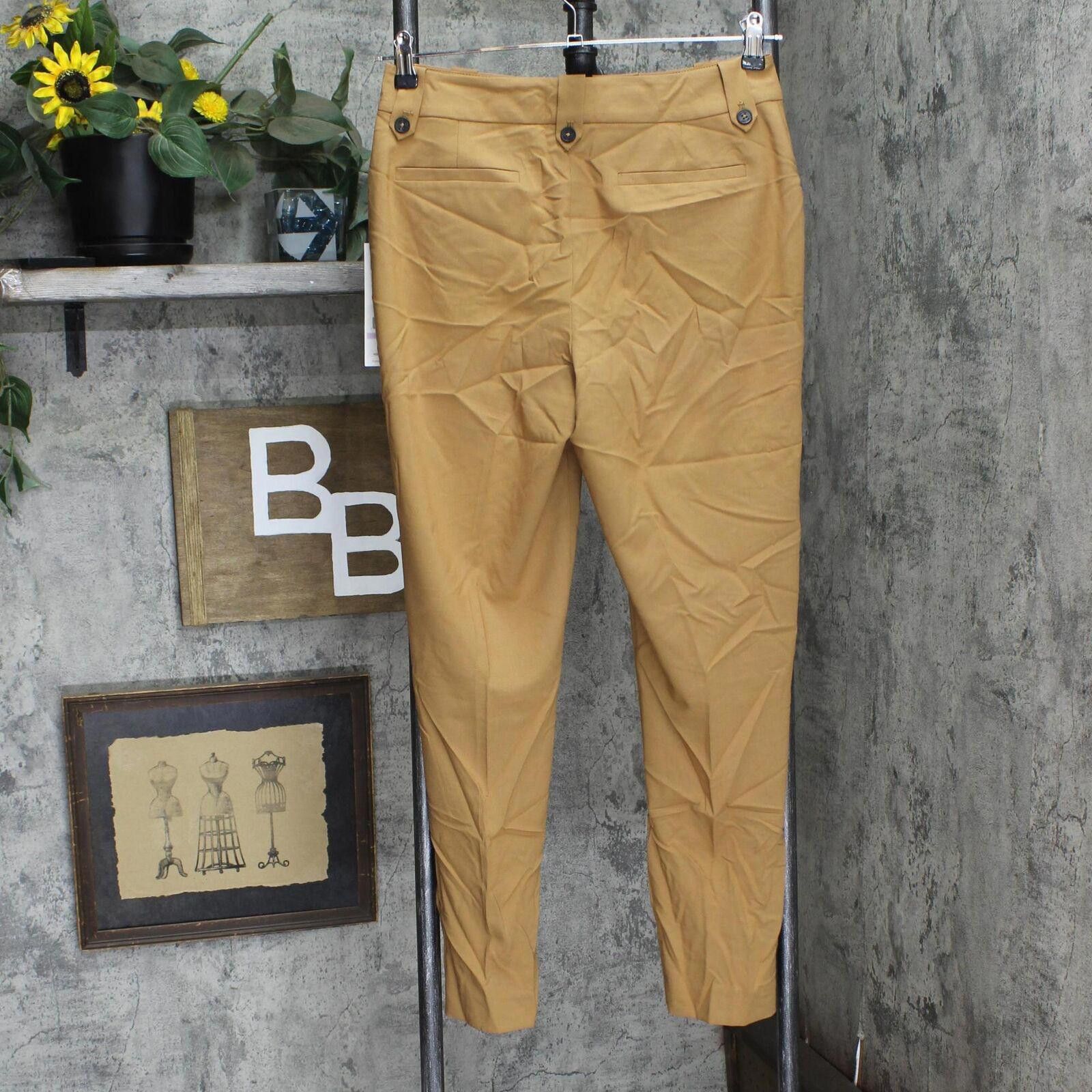 Calvin Klein Calvin Klein Lux Straight-Leg Ankle Pants Luggage Brown 6 Size 28" / US 6 / IT 42 - 2 Thumbnail