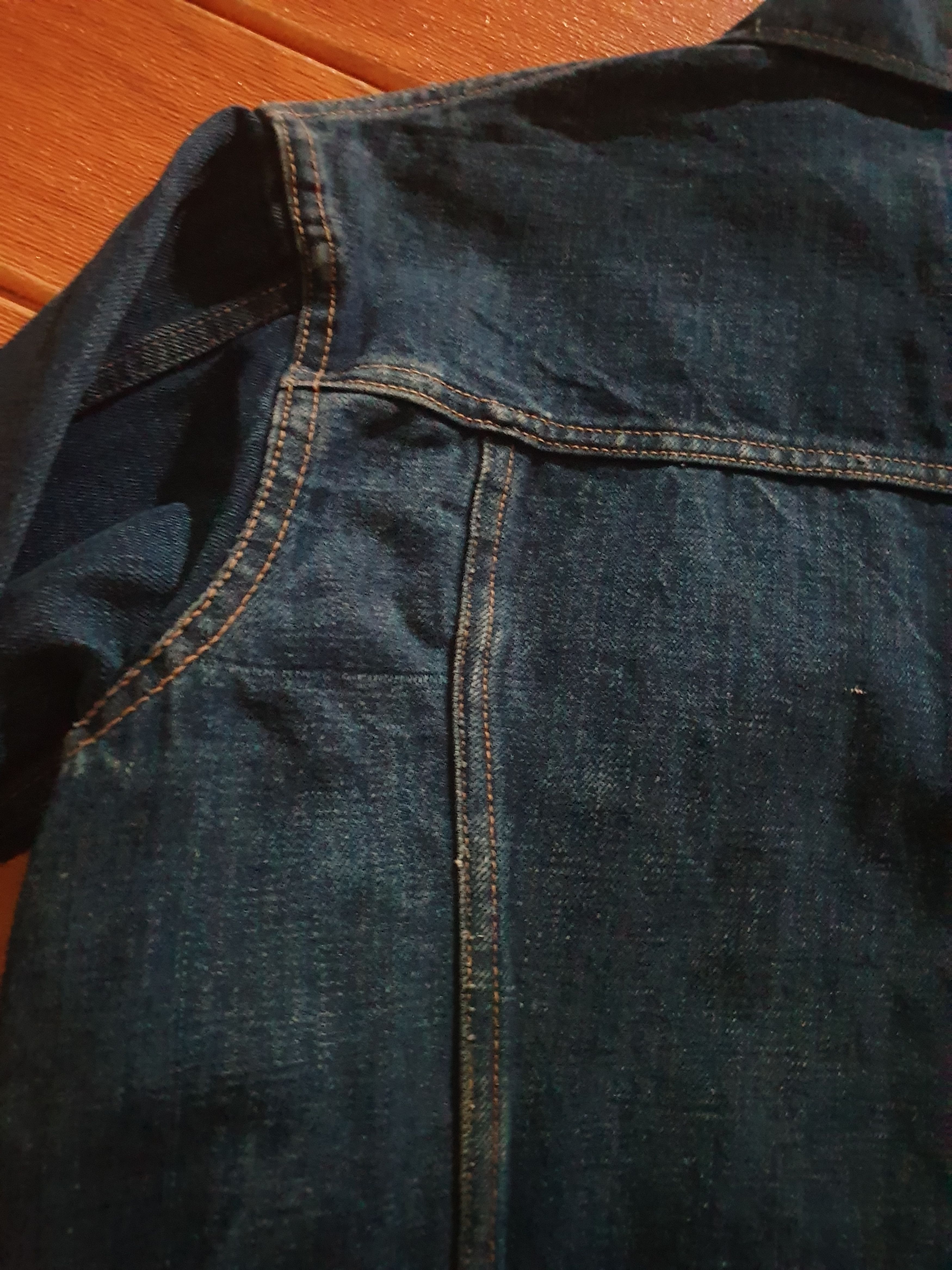 Japanese Brand Dad owl Selvedge blue colour denim Jacket Size US S / EU 44-46 / 1 - 10 Thumbnail