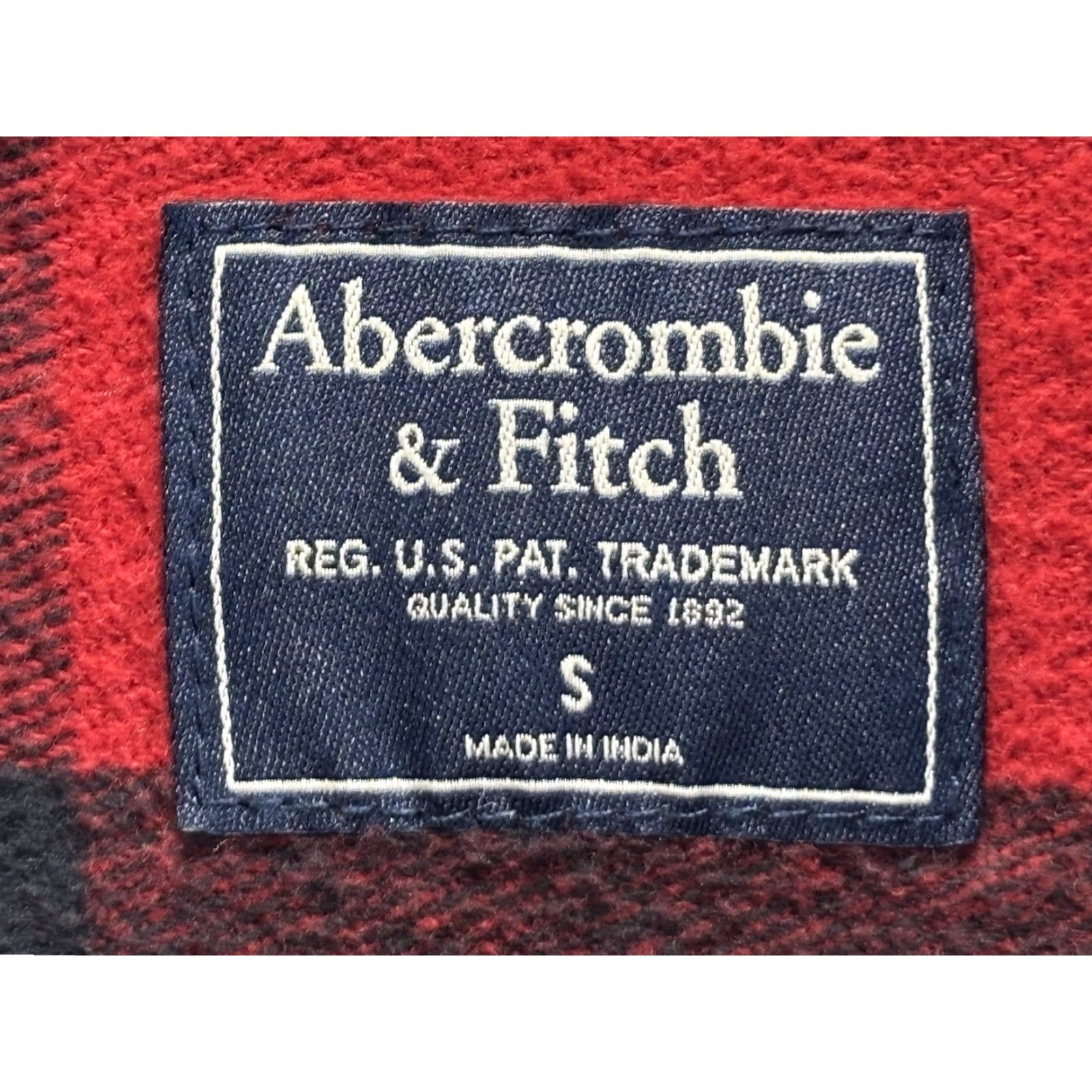 Abercrombie & Fitch Abercrombie & Fitch Flannel Shirt Jacket Mens S Red Buffalo Check Heavy Shacket Button-Up Plaid Grunge Retro Pockets Size US S / EU 44-46 / 1 - 5 Thumbnail