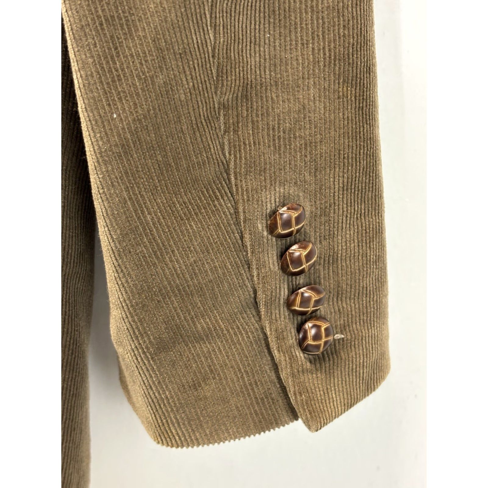 Ralph Lauren Lauren Ralph Lauren Sport Coat Men 44x32 Brown Corduroy Jacket Blazer Classic Coat Jacket Sport Coat Men 44 Brown Corduroy Size 44R - 5 Thumbnail