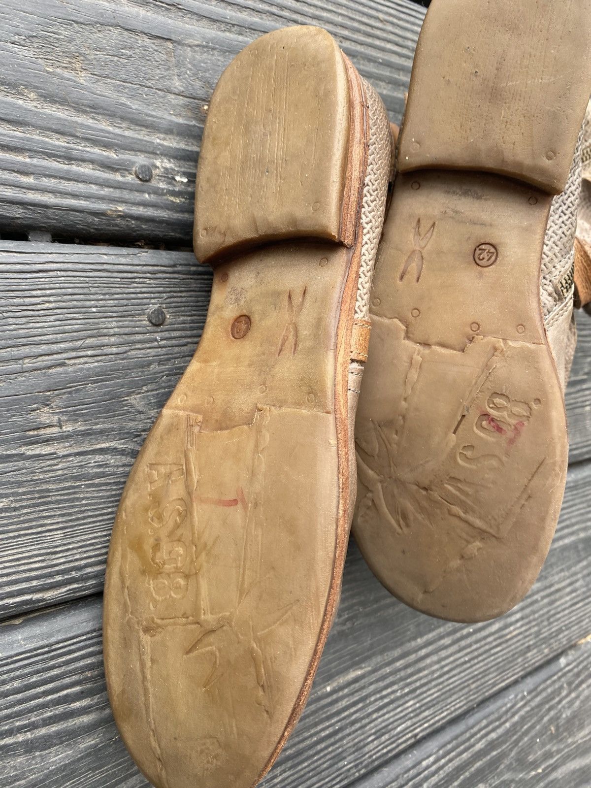 A.S.98 INSANE DISTRESSED ZIP/SNAP/STRAP BOHO 42 size AS98 BOOTS Size US 9 / EU 42 - 7 Thumbnail