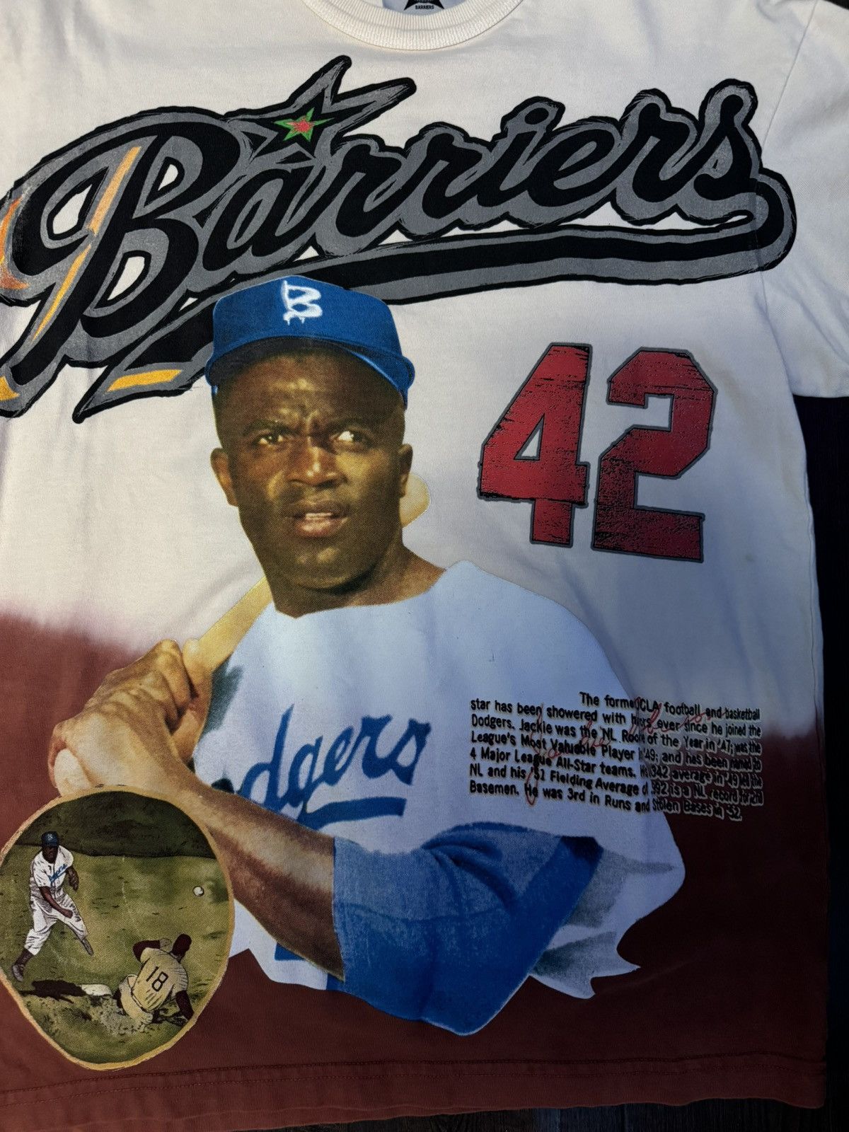Barriers Barriers “Jackie robinson” T shirt size Small Size US S / EU 44-46 / 1 - 2 Thumbnail
