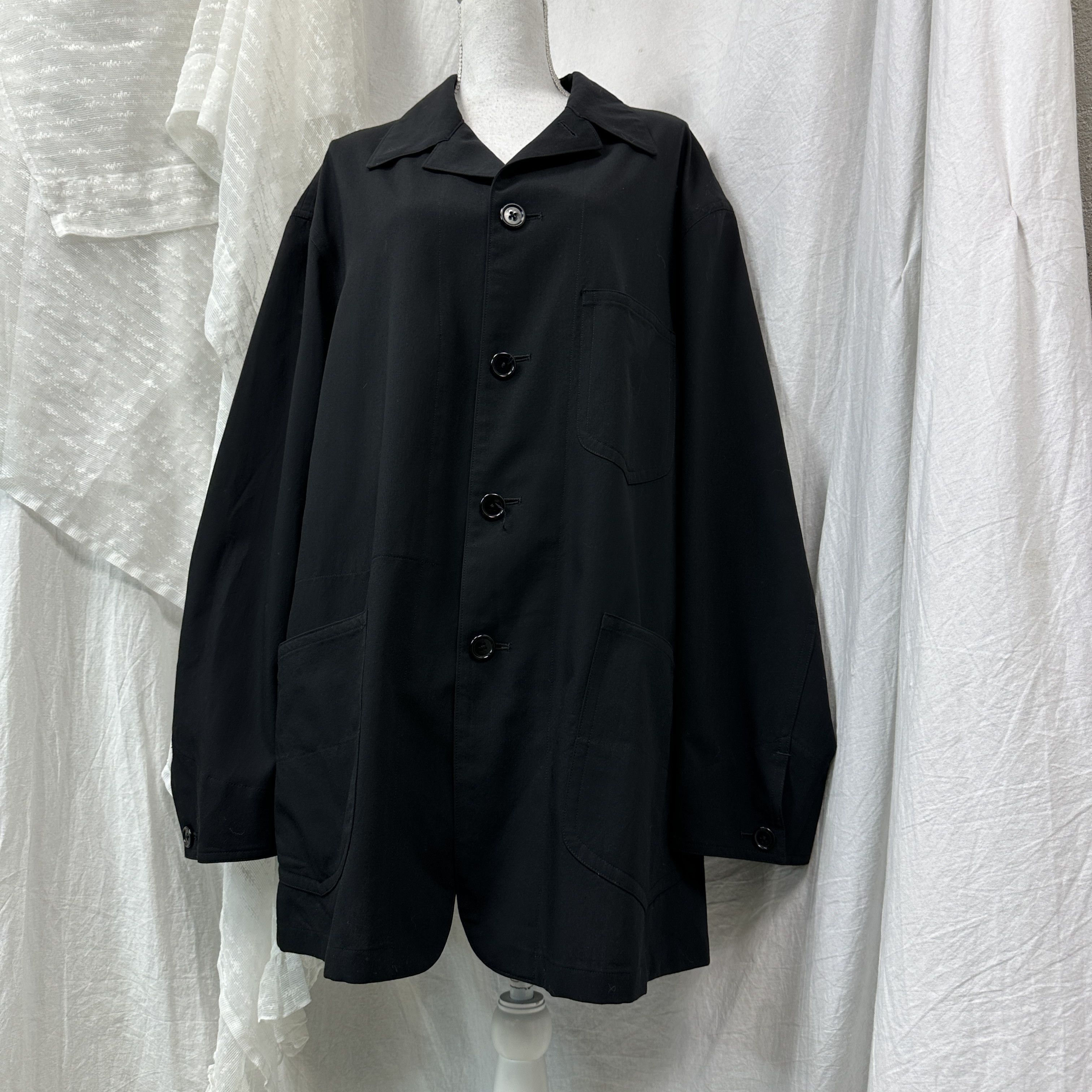 Yohji Yamamoto Vintage Avant-Garde Woolen Y’s Yohji Yamamoto Japanese Coat Size M / US 6-8 / IT 42-44 - 2 Thumbnail