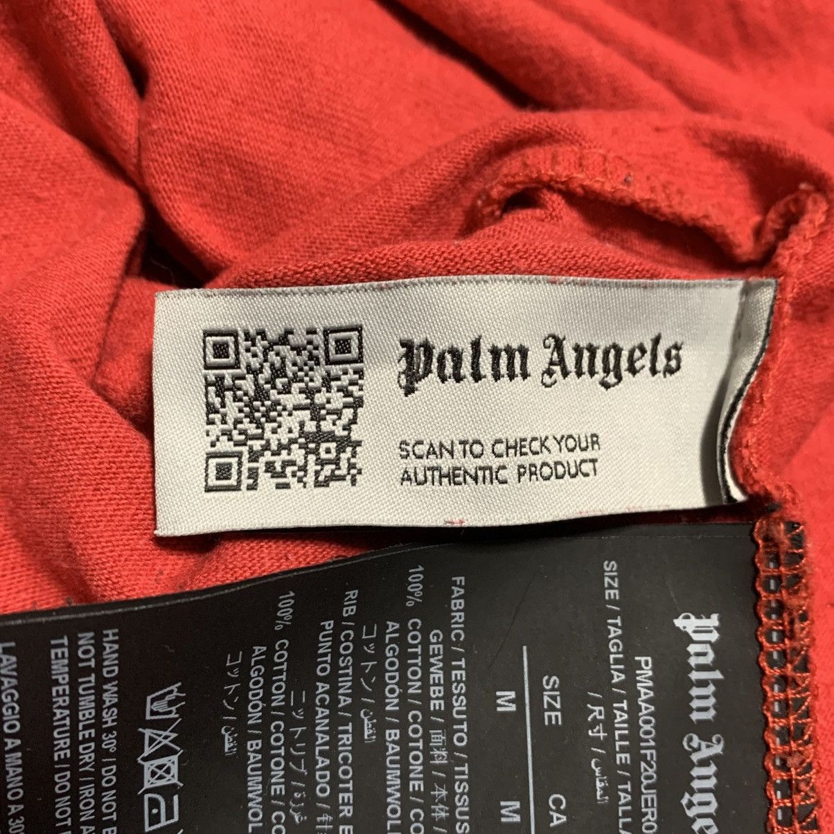 Palm Angels Palm Angels Medium Las Vegas Sprayed Red Tee Size US M / EU 48-50 / 2 - 6 Thumbnail