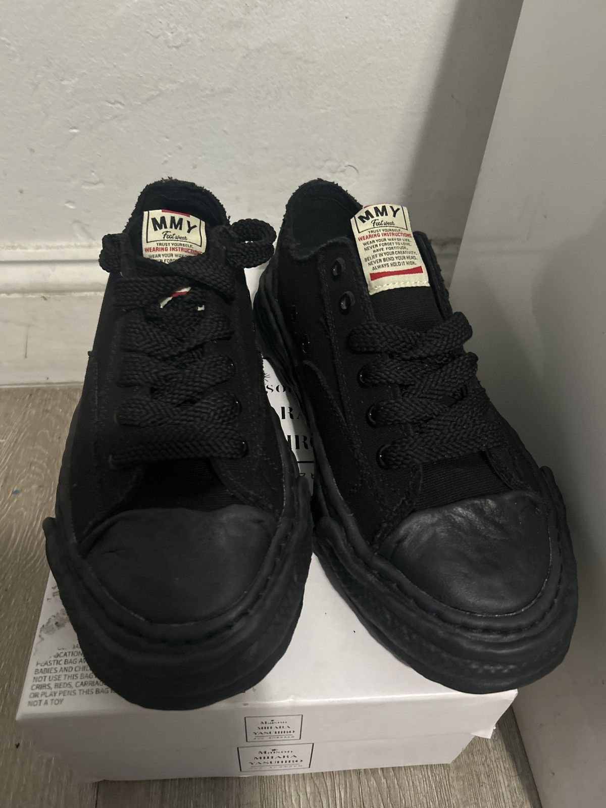 Maison Mihara Yasuhiro Peterson OG Sole Canvas Triple Black