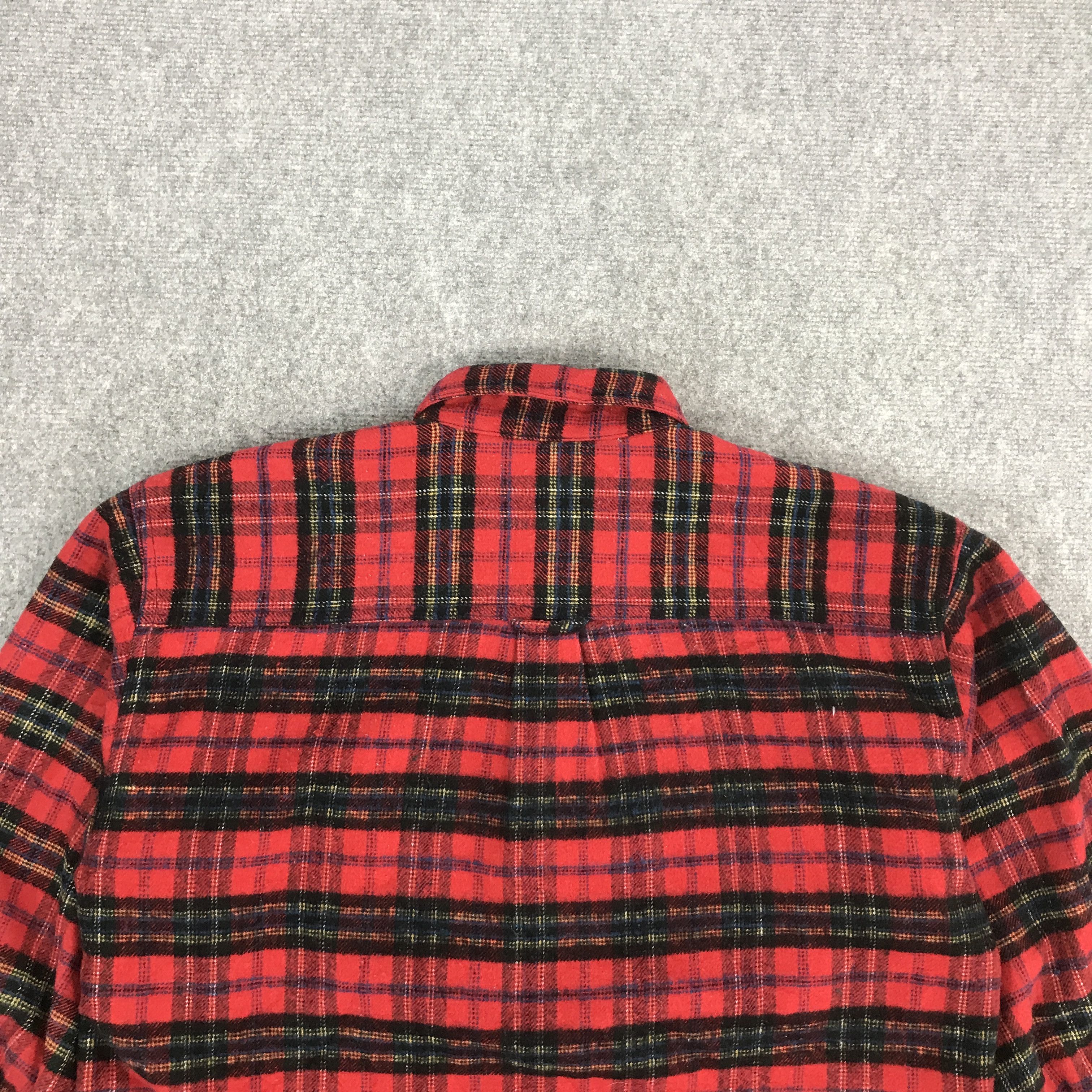 Japanese Brand PUNK FLANNAL ROMANTIC FACE BUTTON UP JACKET Size US L / EU 52-54 / 3 - 4 Thumbnail