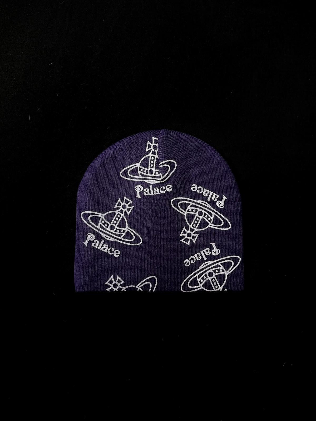 Palace × Vivienne Westwood Rare Palace x Vivienne Westwood Jersey Purple No Cuff Beanie Size ONE SIZE - 2 Thumbnail