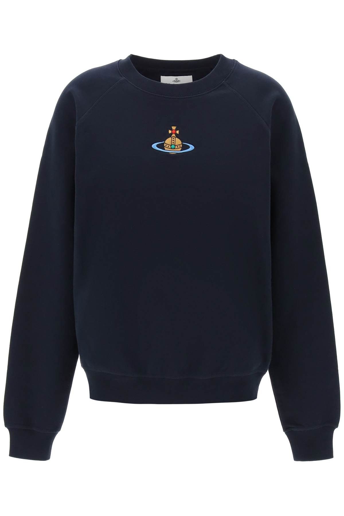 image of Vivienne Westwood Organic Cotton Sweatshirt in Navy, Women's (Size XL)