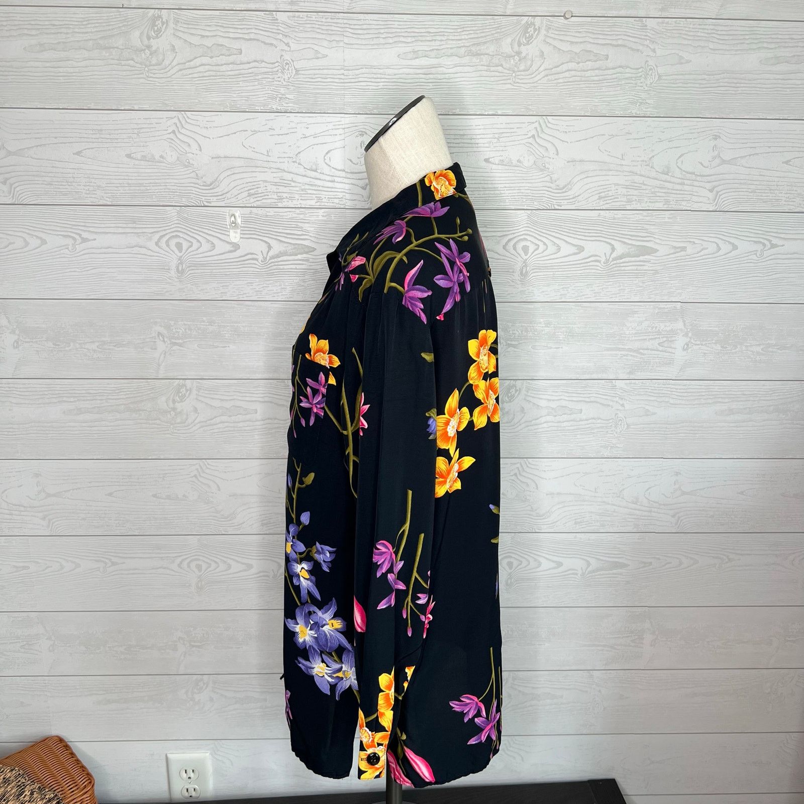 Other Norton McNaughton 80's floral button up blouse Size Med Size M / US 6-8 / IT 42-44 - 2 Thumbnail