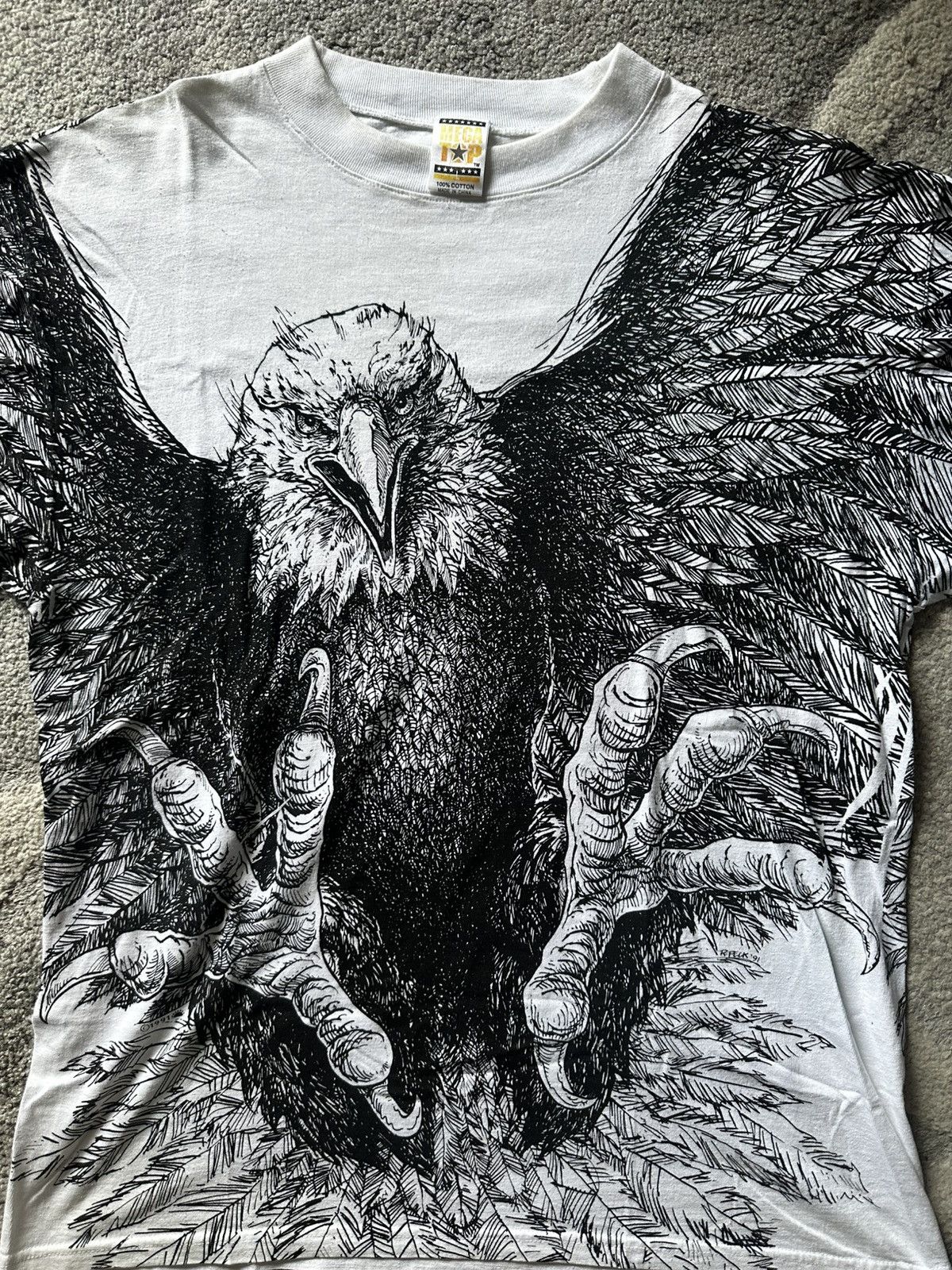 Vintage Vintage USA Eagle AOP Tee Size US L / EU 52-54 / 3 - 2 Thumbnail