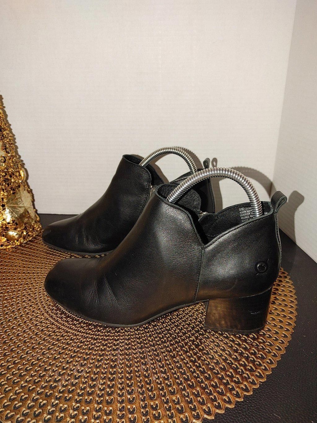 Born Born Kenzy Leather Ankle Booties Size 8M Size US 8 / IT 38 - 1 Thumbnail