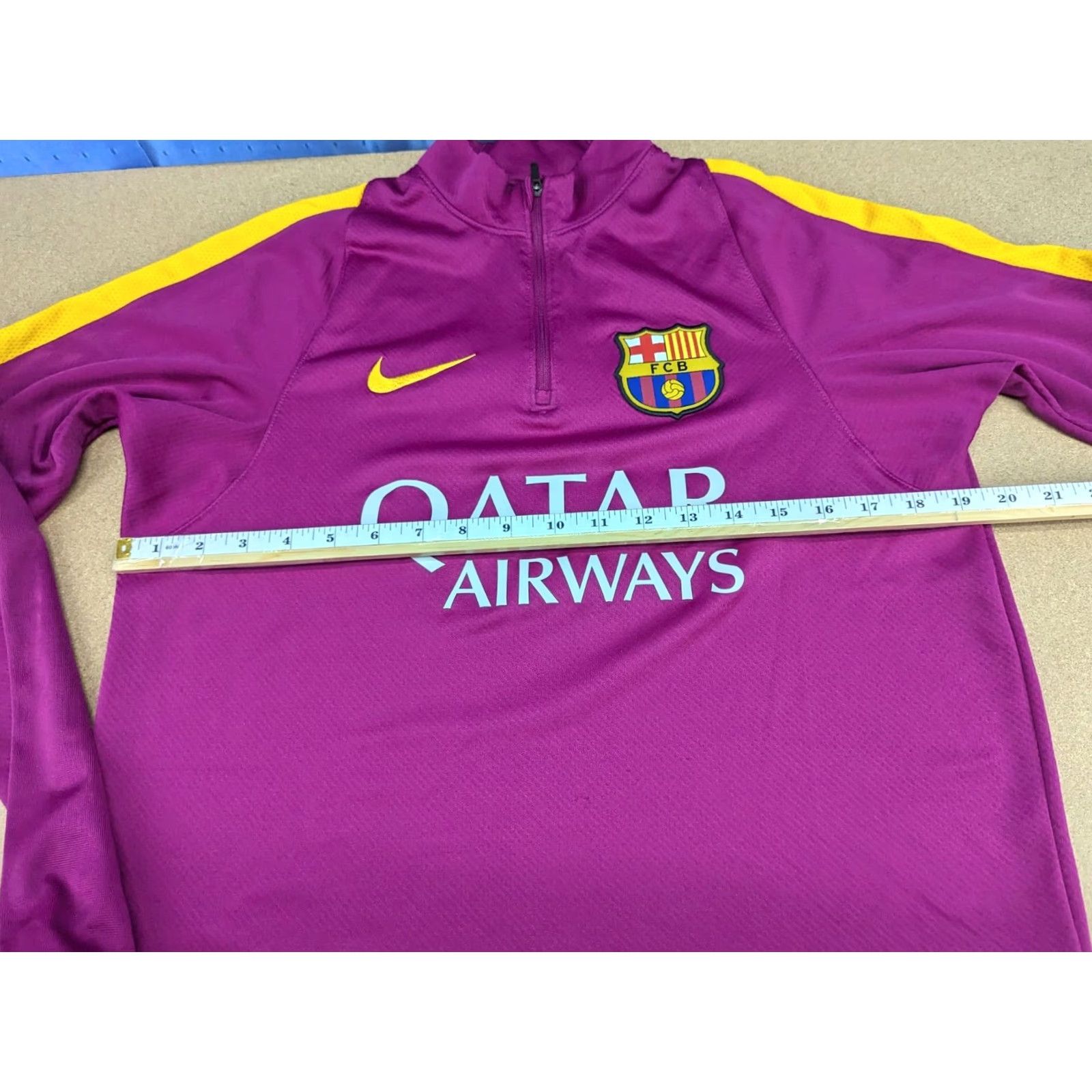 Nike Nike Barcelona Drill Top Football Training Mens M Purple Shirt Size US M / EU 48-50 / 2 - 5 Thumbnail