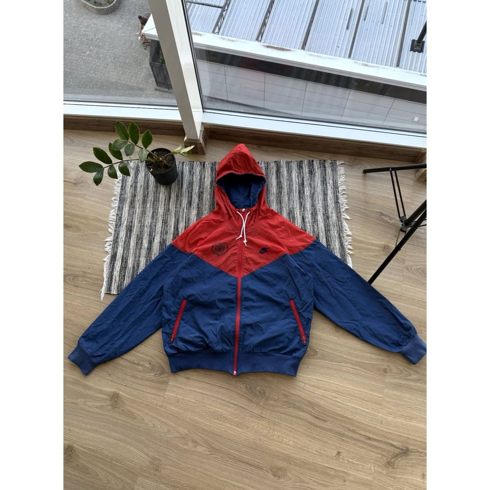 Nike VINTAGE Nike Durham Recreation Jacket Blue Nylon Full Zip L Mens 80s 90s Y2K Distressed Vintage Durham Jacket Nike Nylon Jacket Size US L / EU 52-54 / 3 - 2 Thumbnail